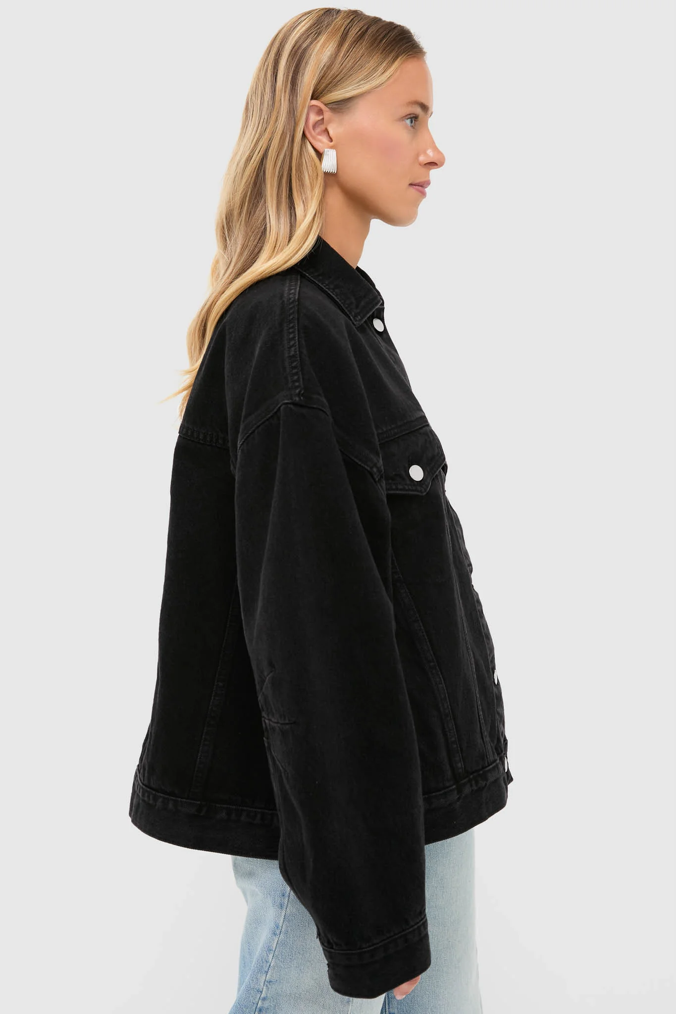 Vintage Black Sia Denim Jacket - Image 3