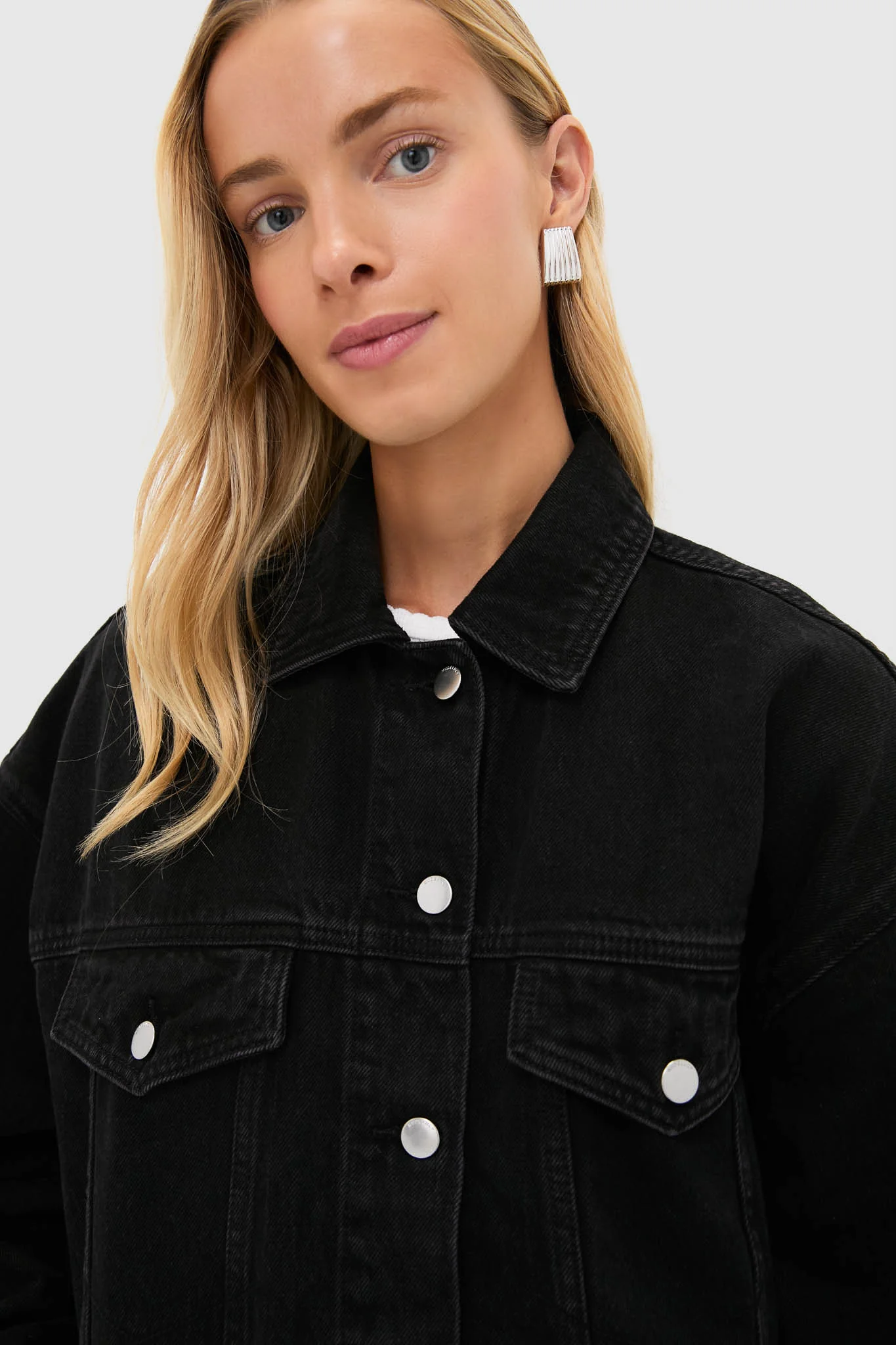 Vintage Black Sia Denim Jacket - Image 5