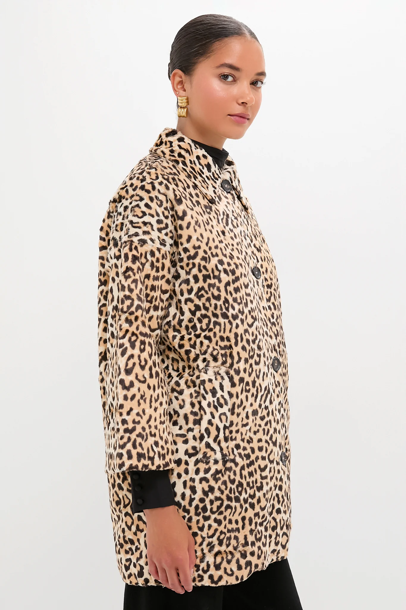 Vintage Leopard Car Coat - Image 3