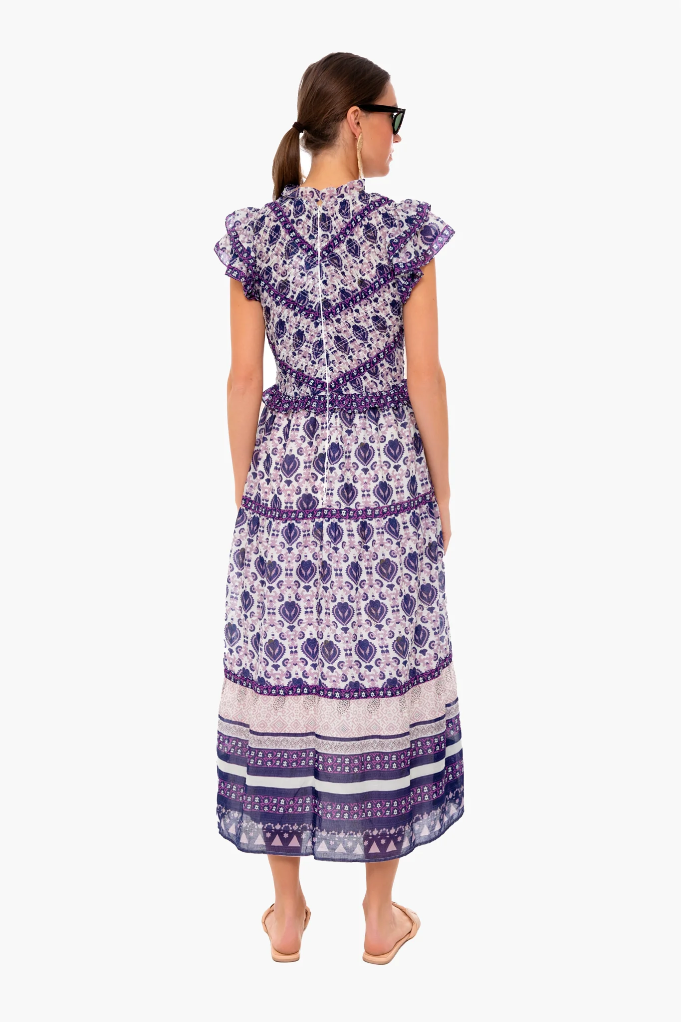 Violet Brigitte Border Dress - Image 5