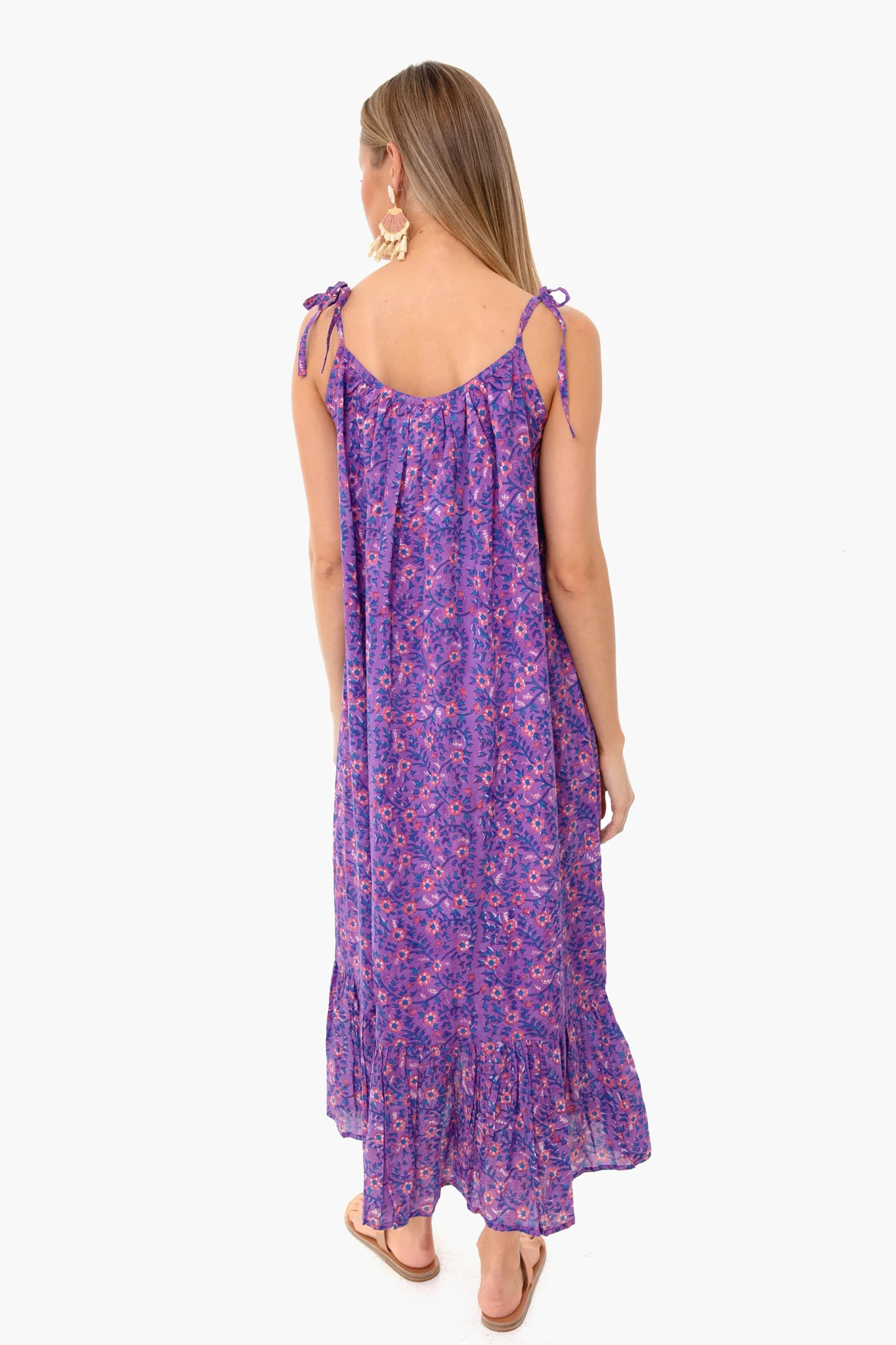 Violet Wildflower India Sundress - Image 4