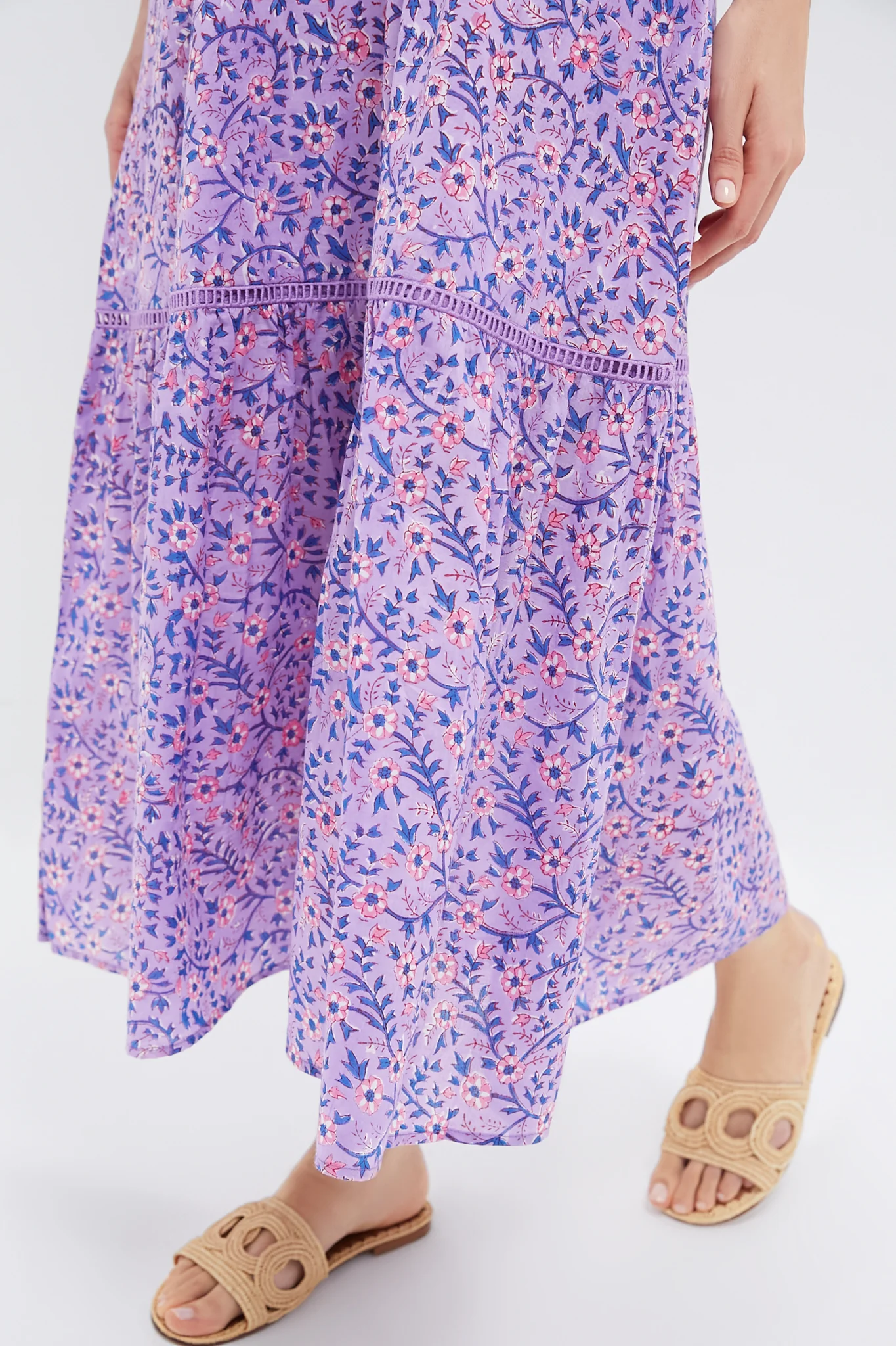 Violet Wildflower Organic Frances 4 V Dress - Image 5