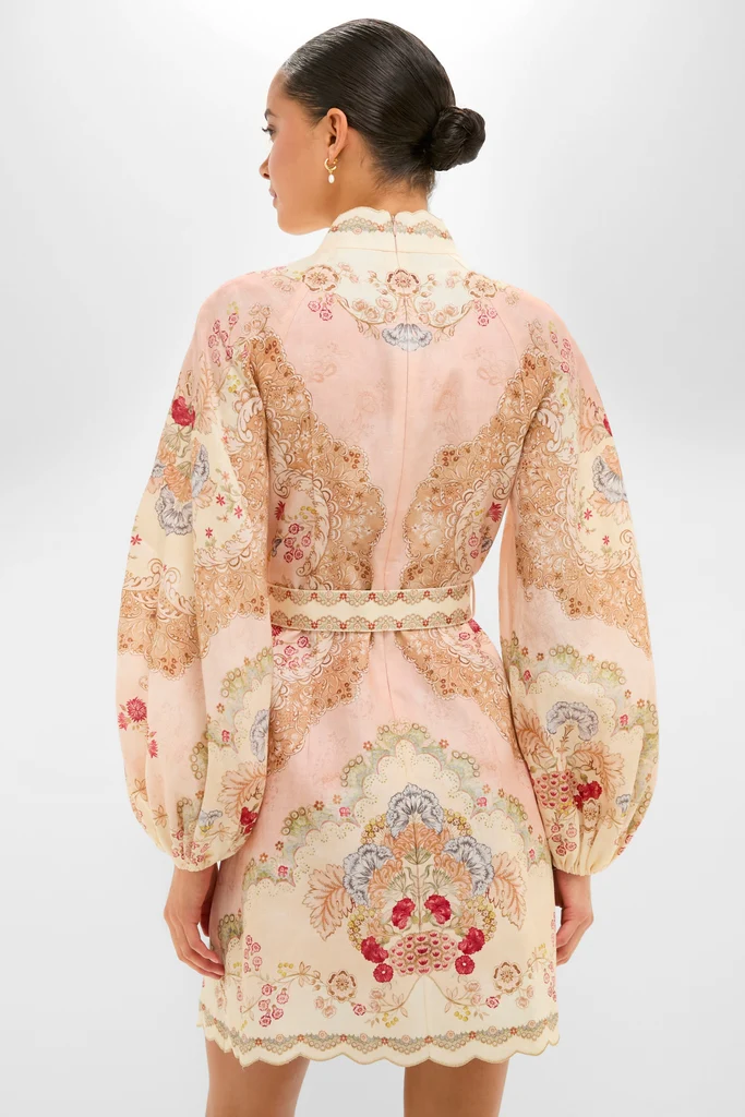 Wallpaper Floral Blush Daylight Mini Dress - Image 5