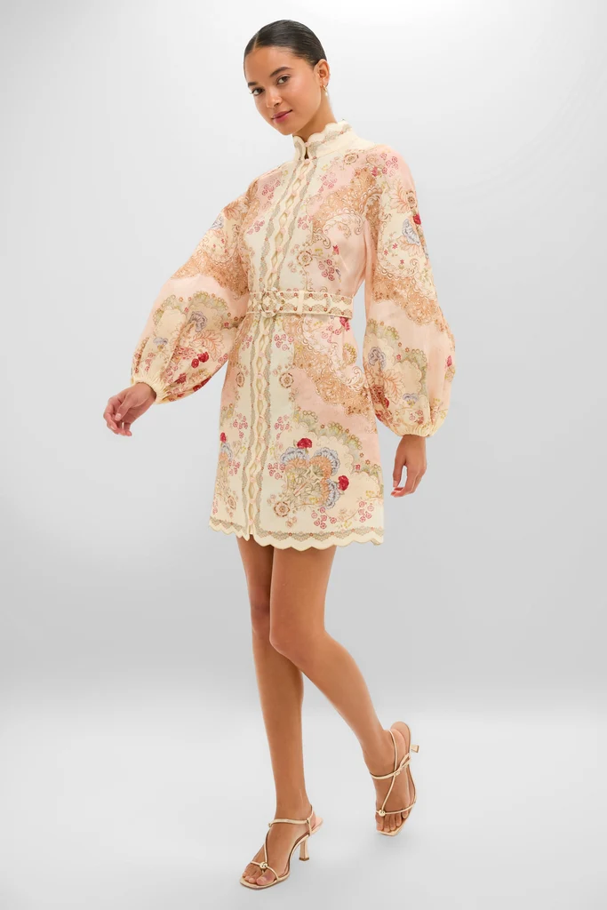Wallpaper Floral Blush Daylight Mini Dress - Image 6