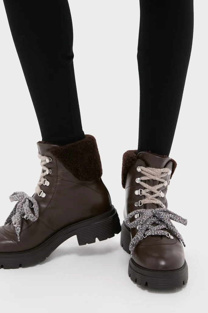 Walnut Hudson Lite Lace Up Booties - Image 2