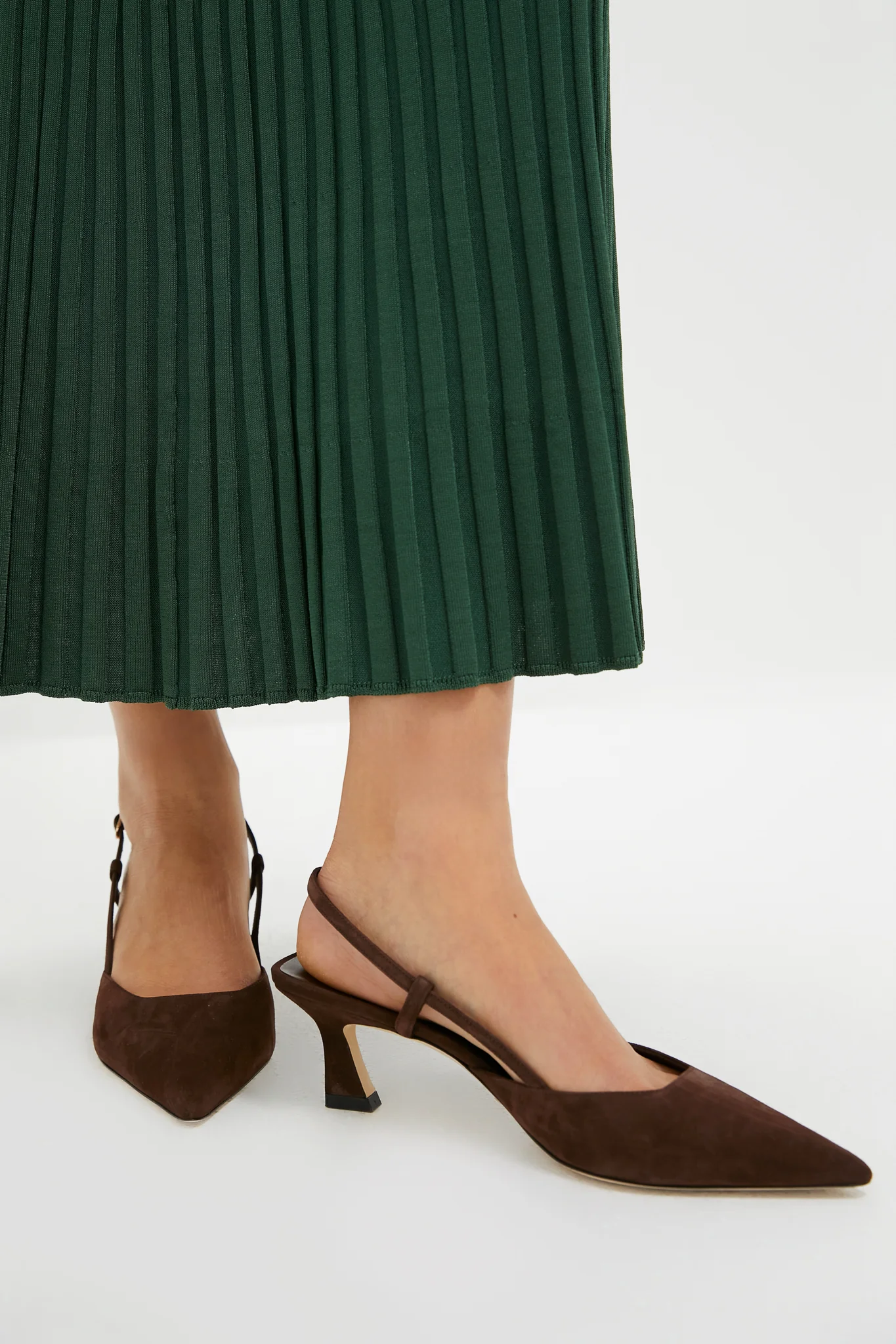 Walnut Patent 50 Vinnie Slingback Heels - Image 2