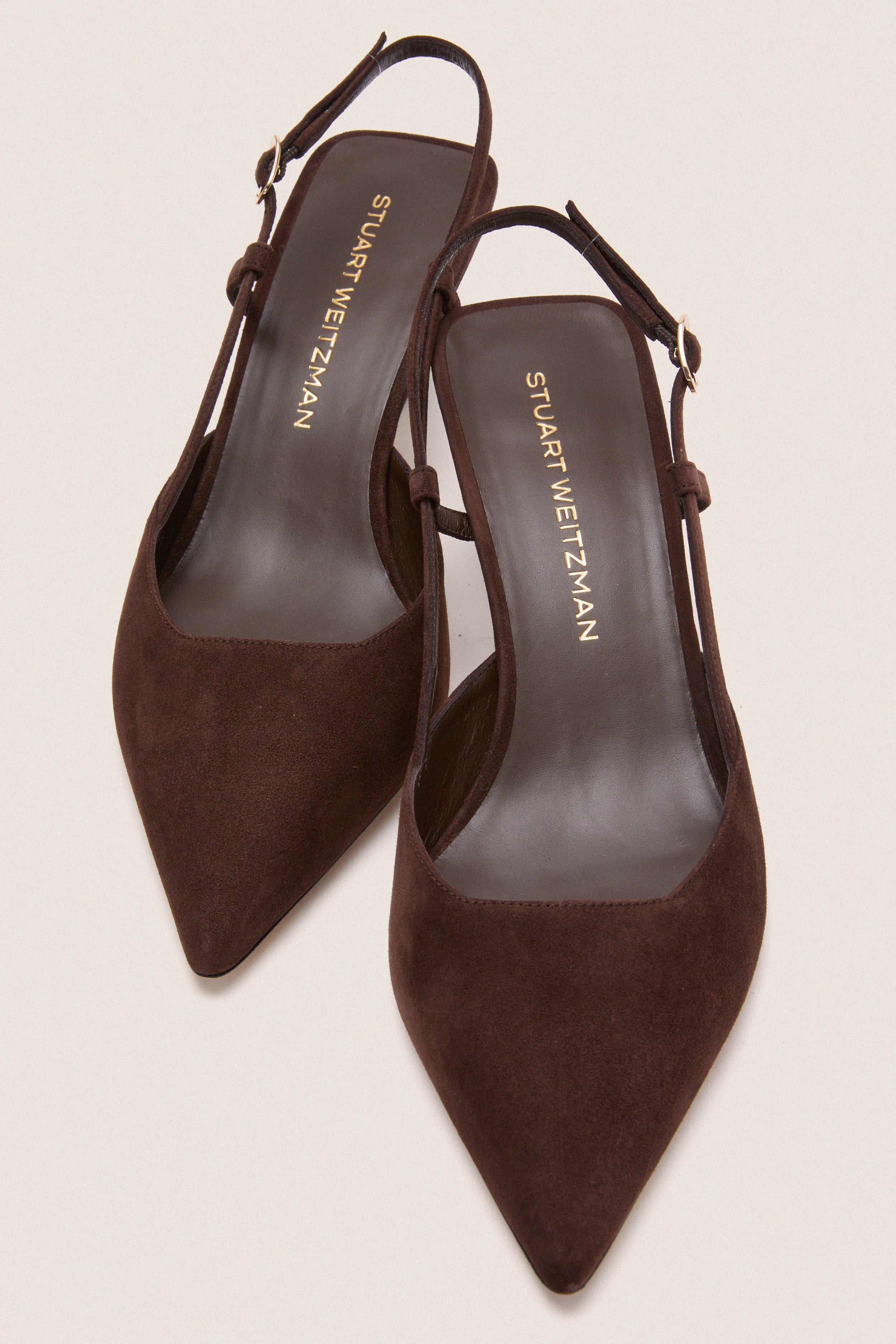 Walnut Patent 50 Vinnie Slingback Heels - Image 5