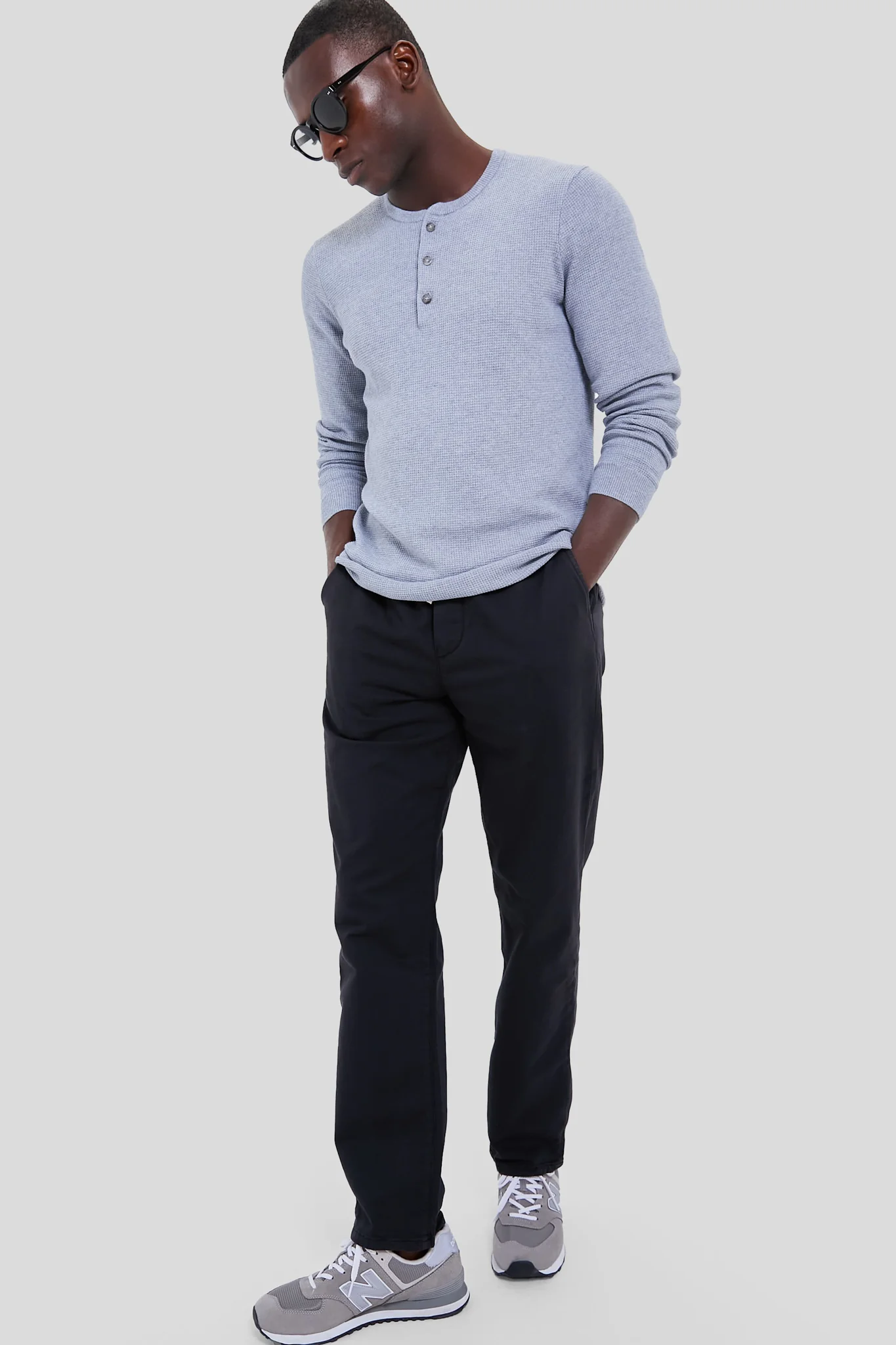 Washed Black Athletic Fit Saturday Pants - Image 2