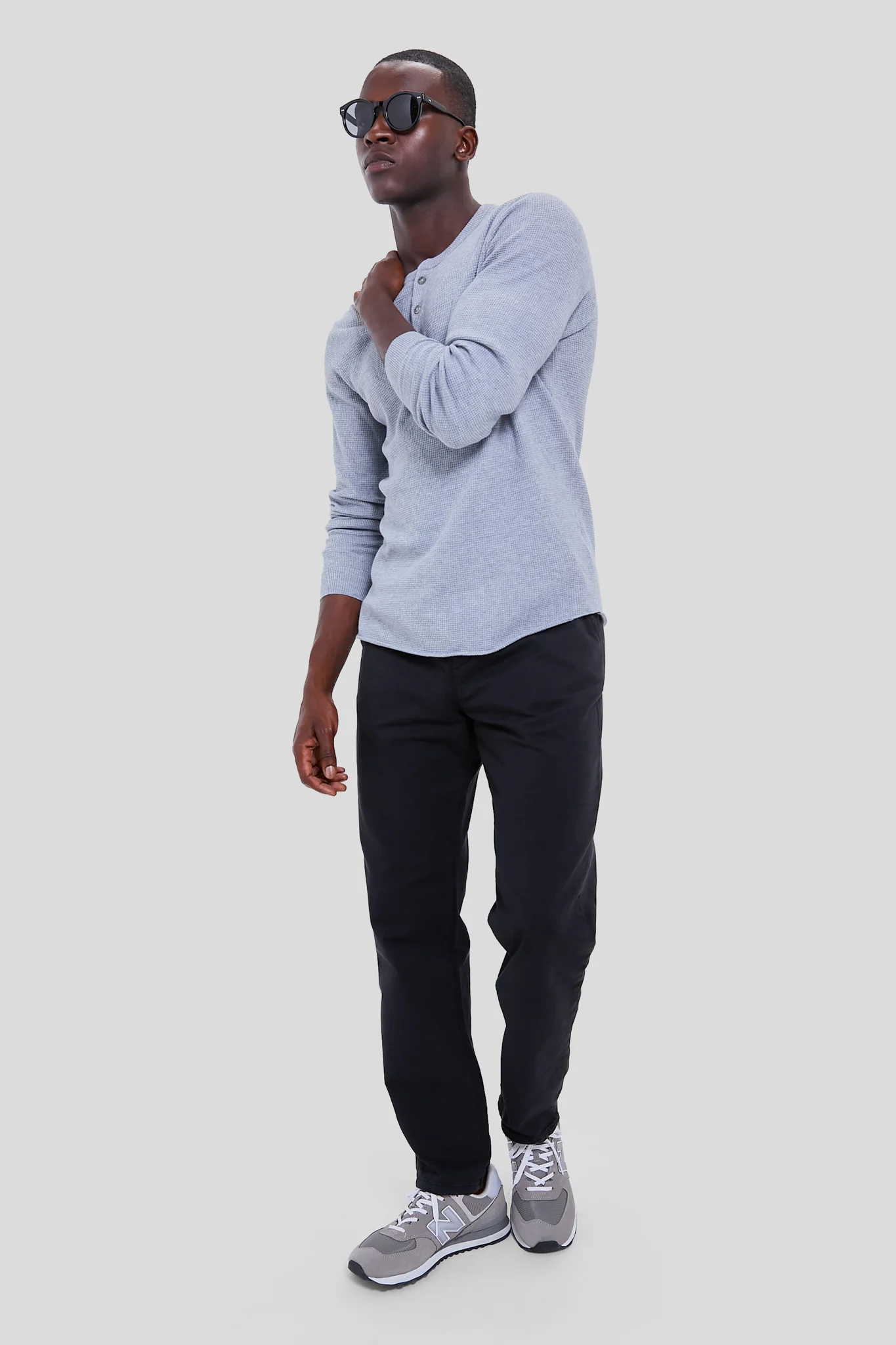 Washed Black Athletic Fit Saturday Pants - Image 6
