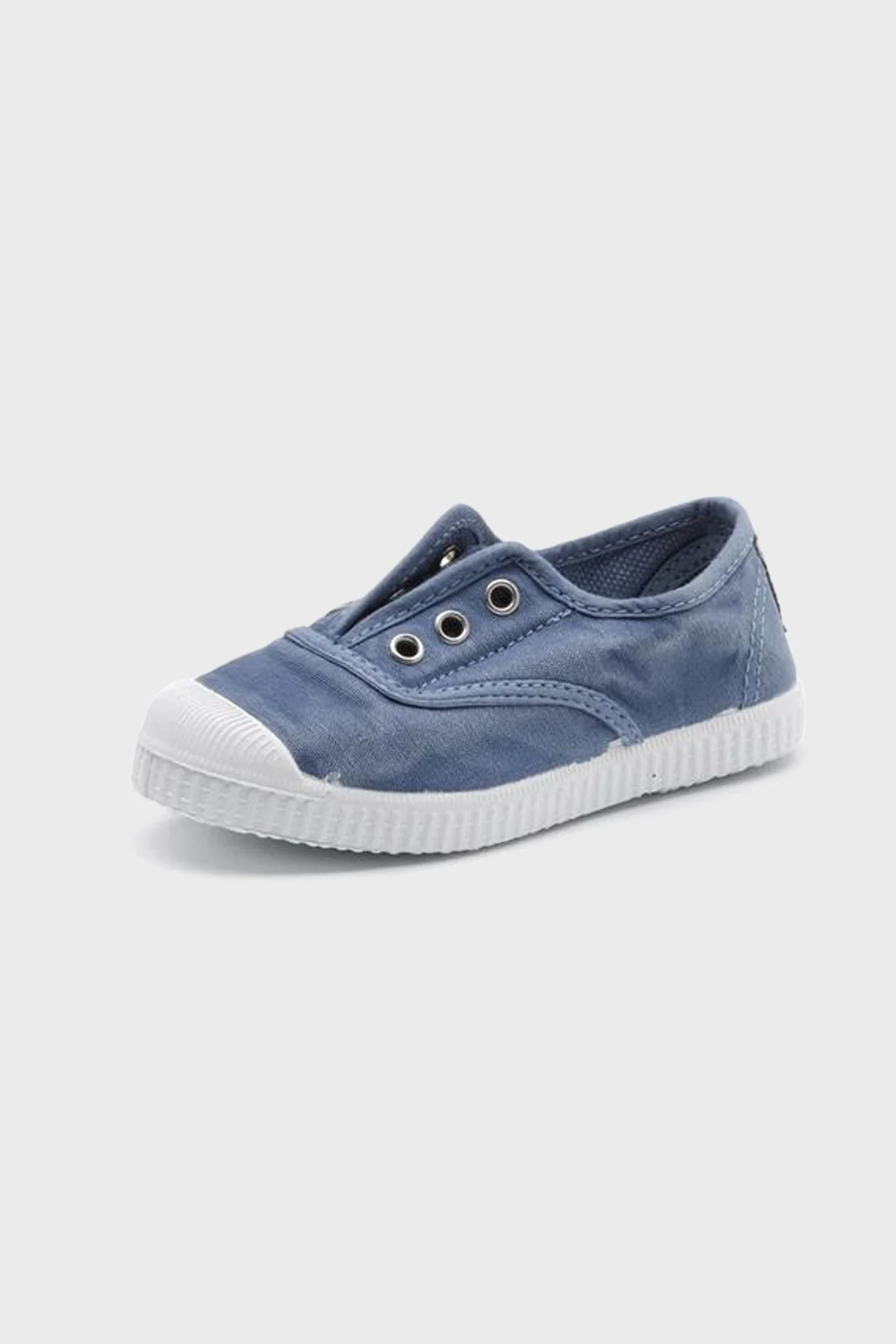 Washed Denim Canvas Laceless Sneaker - Image 3