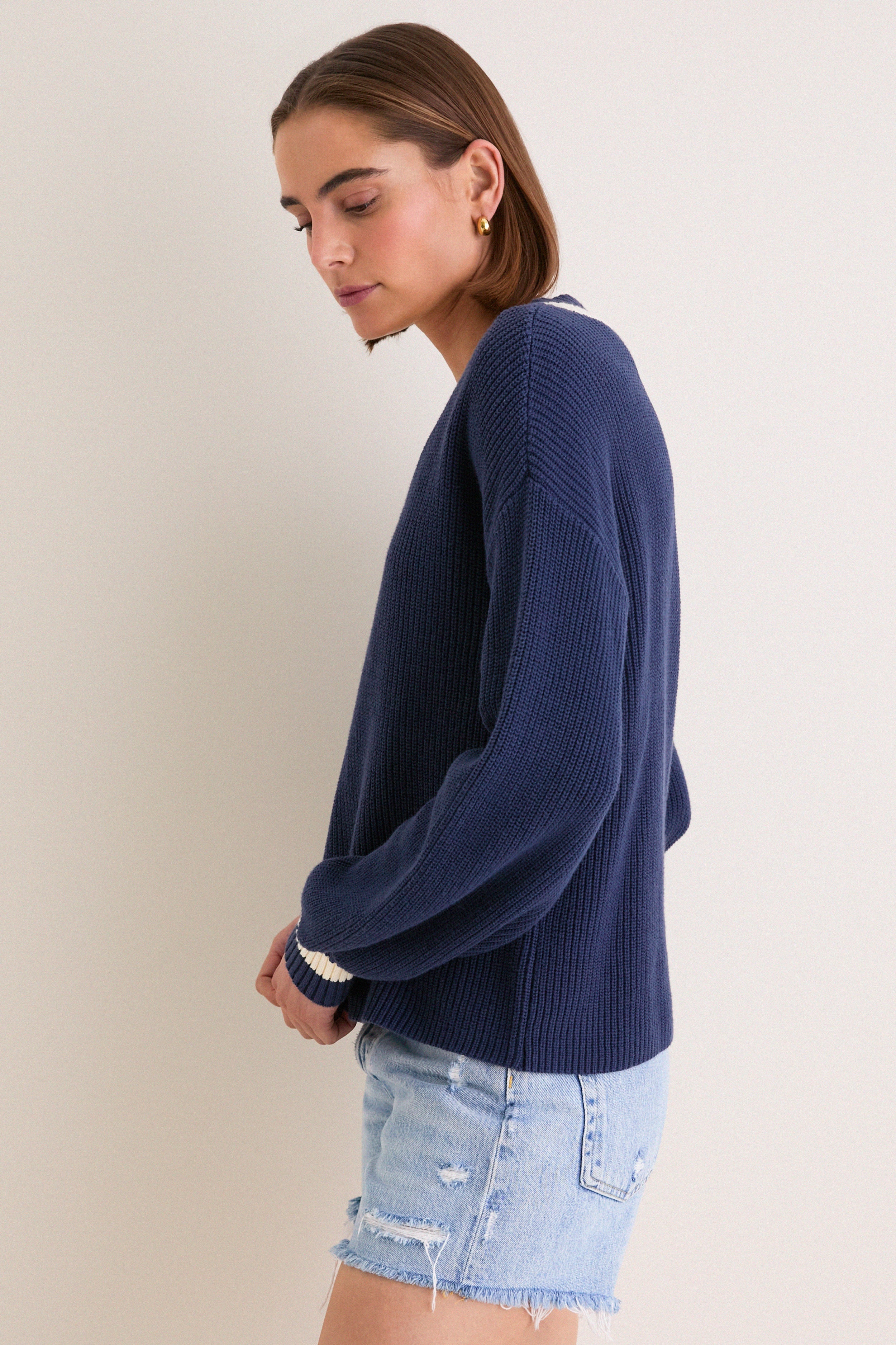 Washed Navy Ashe Sweater - Image 3