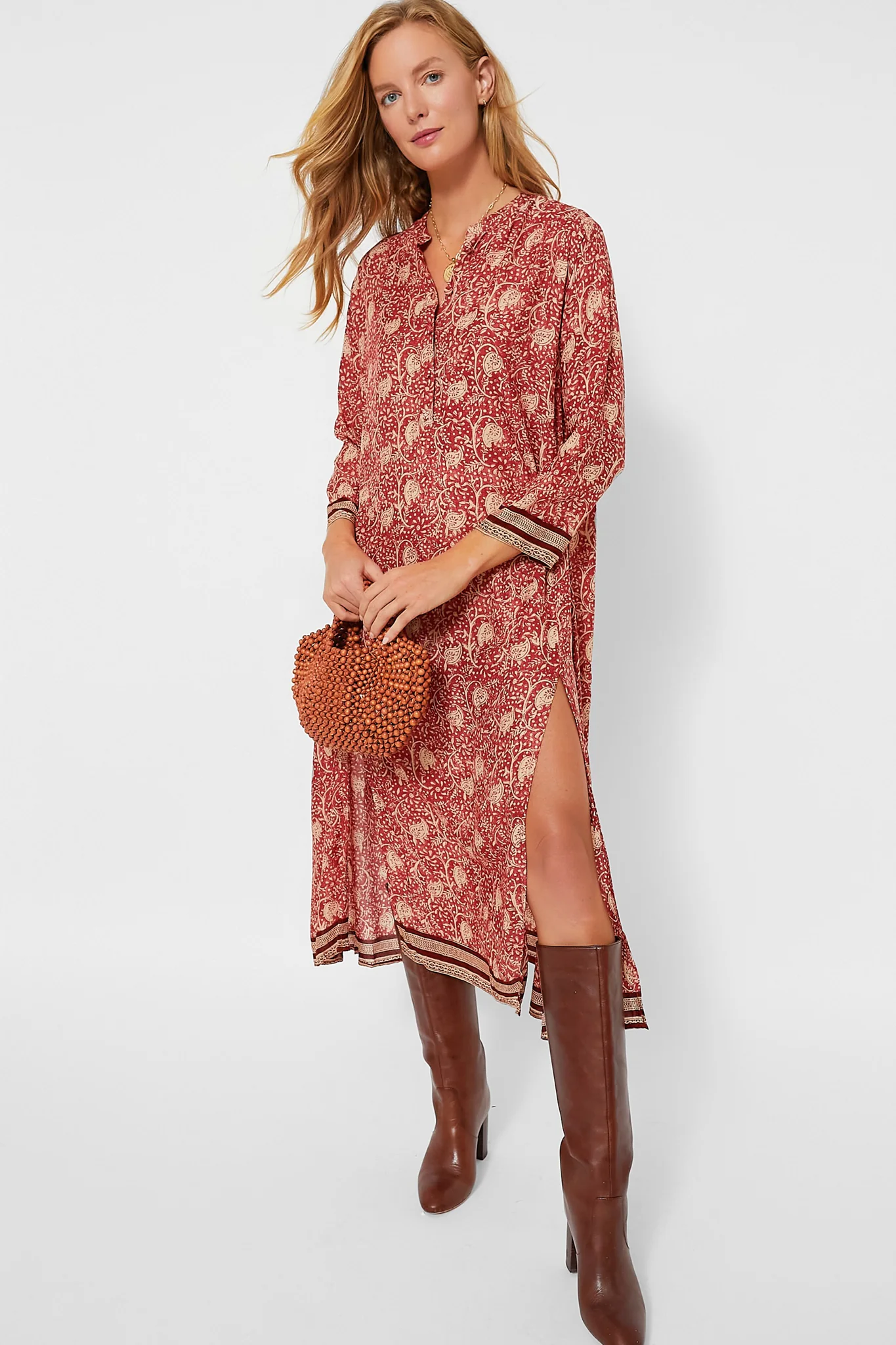 Water Lily Terracotta Isobel Dress - Image 2