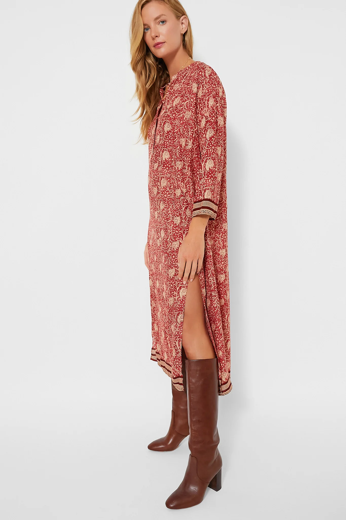 Water Lily Terracotta Isobel Dress - Image 3