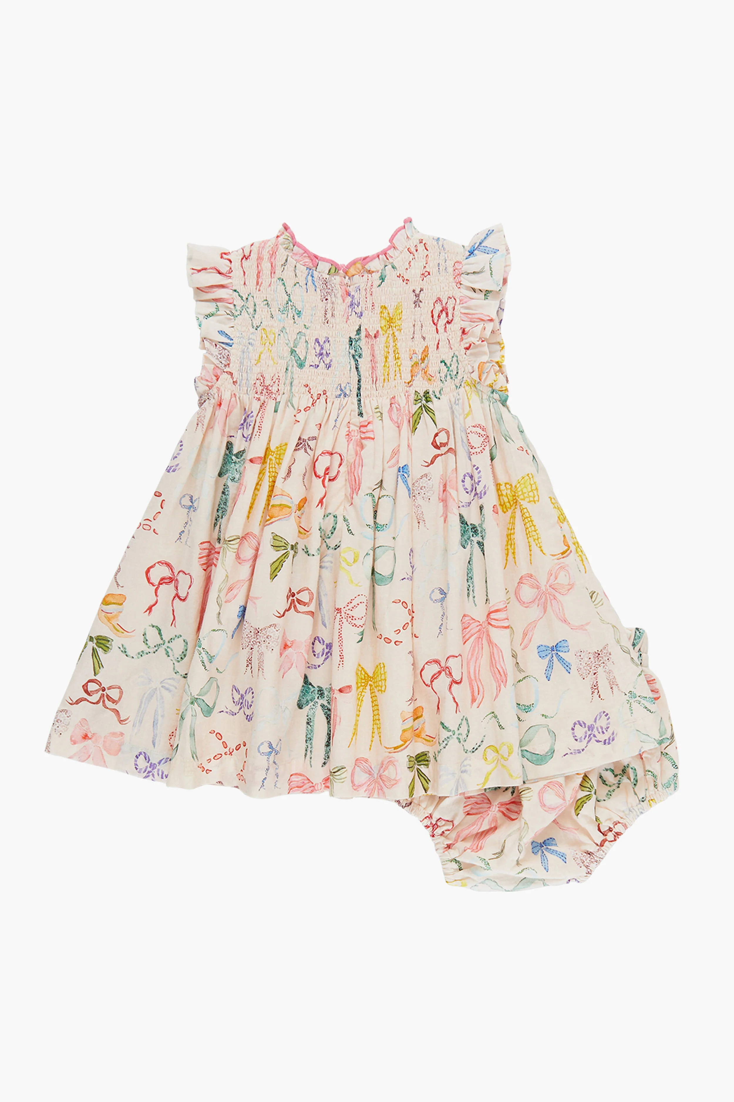 Watercolor Bows Baby Girls Stevie Dress Set - Image 2