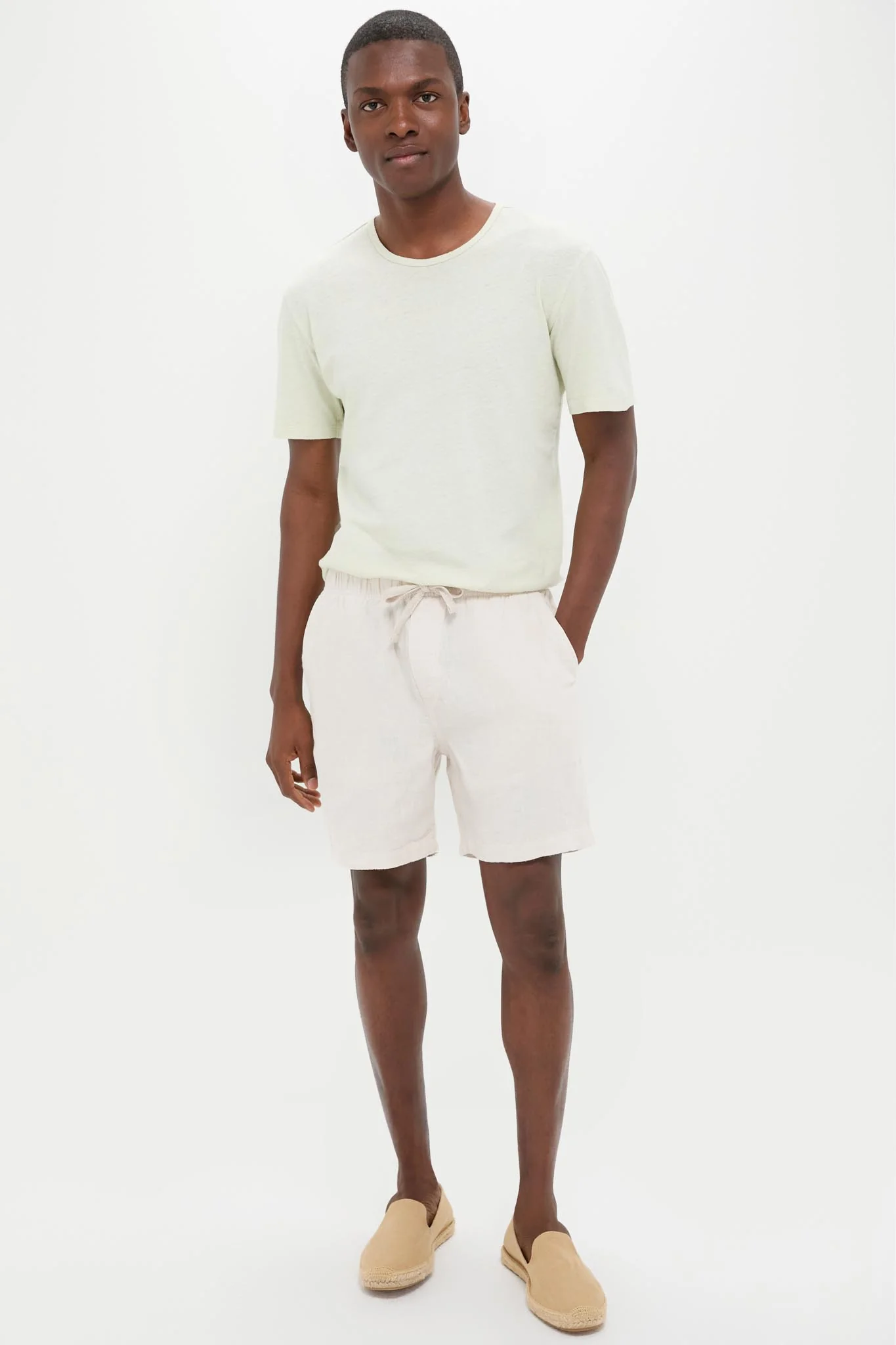 Weathered Sand Essential Linen Short - Image 5
