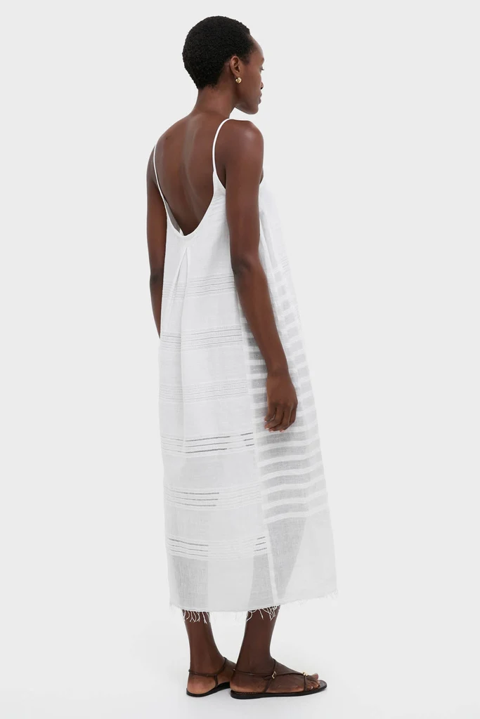 Abira White Nia Slip Dress - Image 4