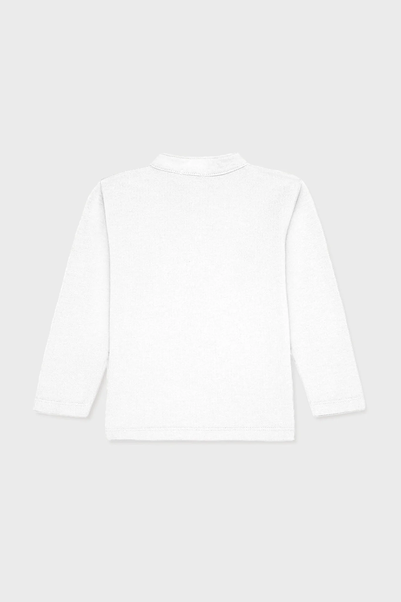 White Alcomo Long Sleeve Boy Polo - Image 8