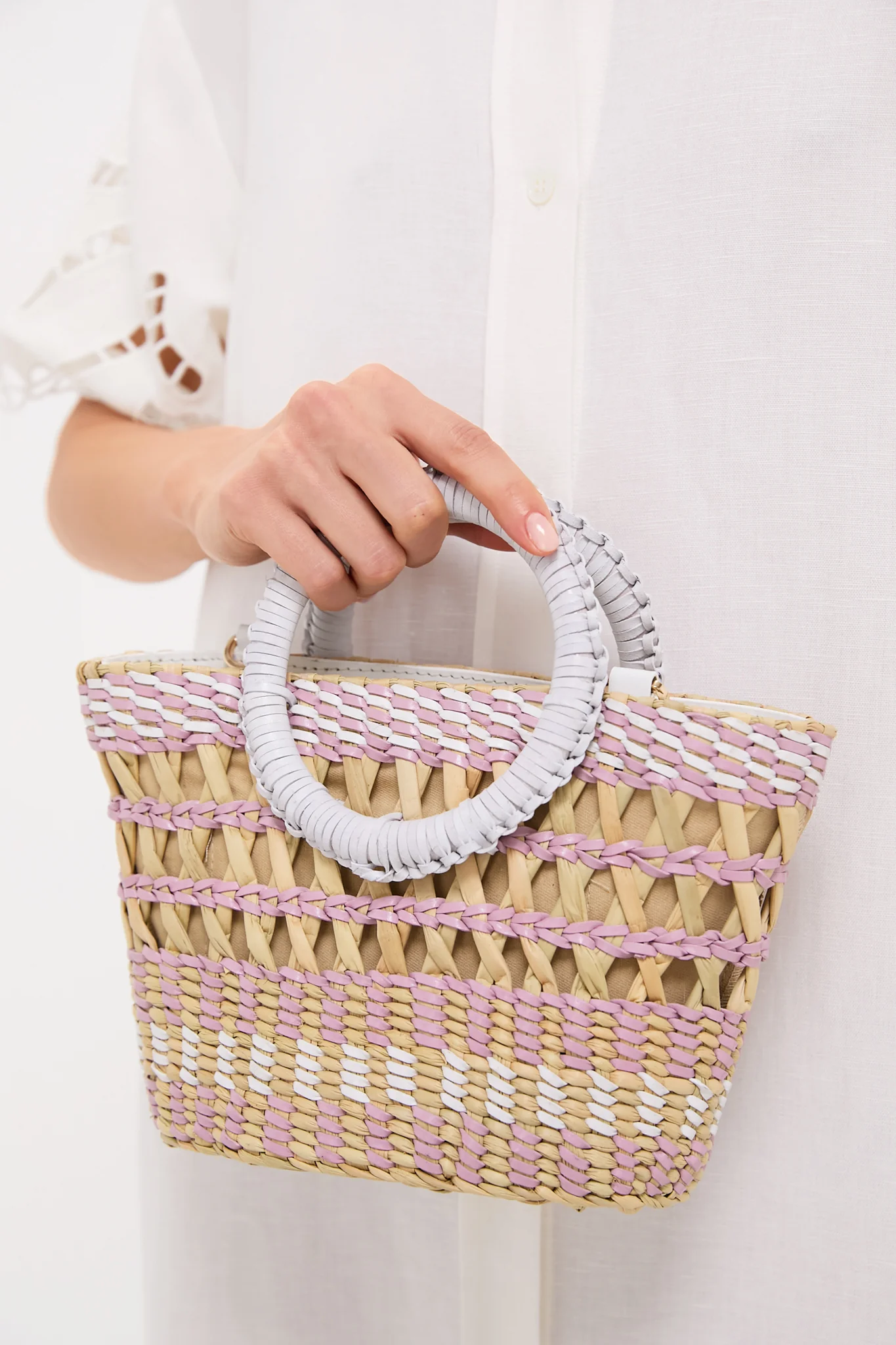 White and Multi Rio Mini Tote - Image 2
