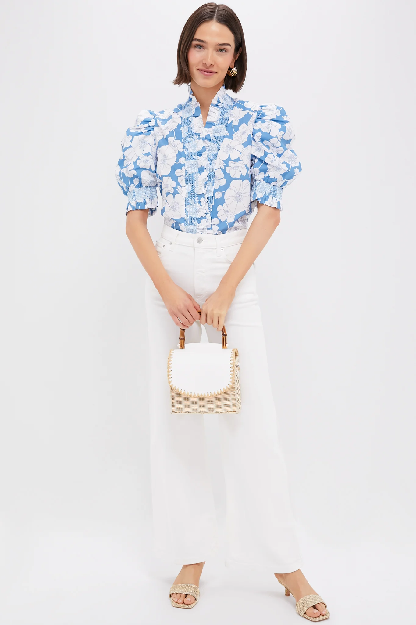 White and Natural Charli Box Bag - Image 4