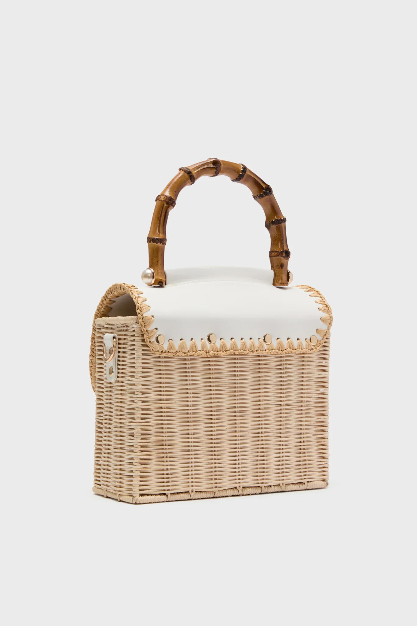 White and Natural Charli Box Bag - Image 5