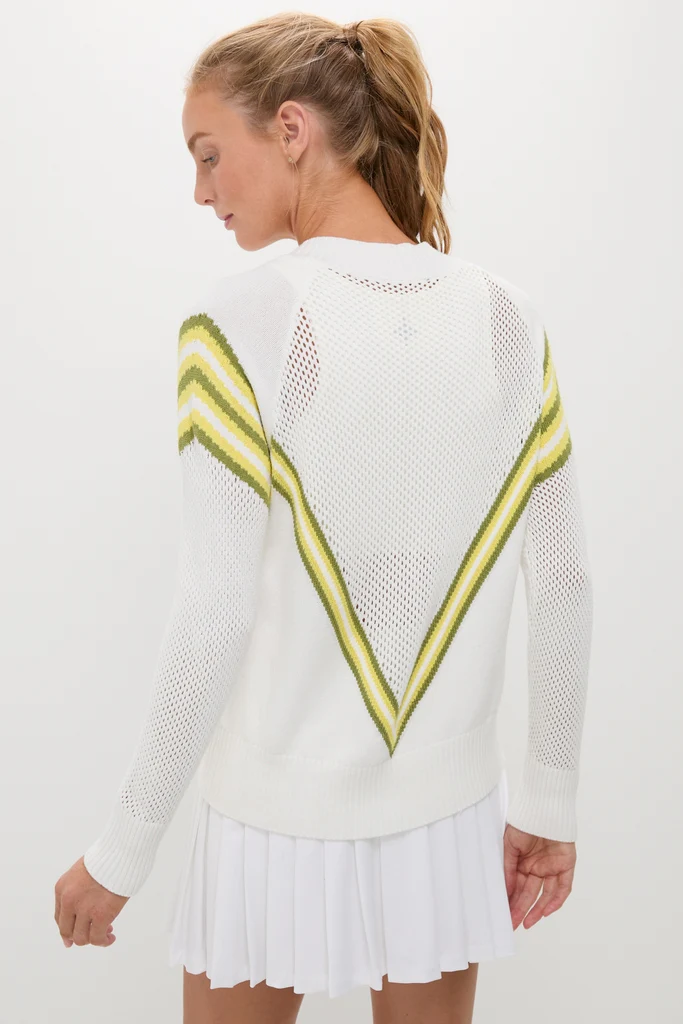 White Emaline V-Neck Pullover - Image 5