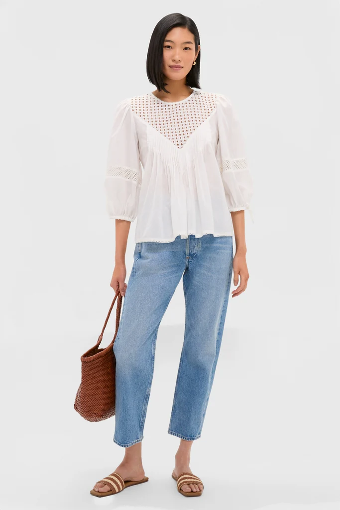 White Bella Blouse - Image 2