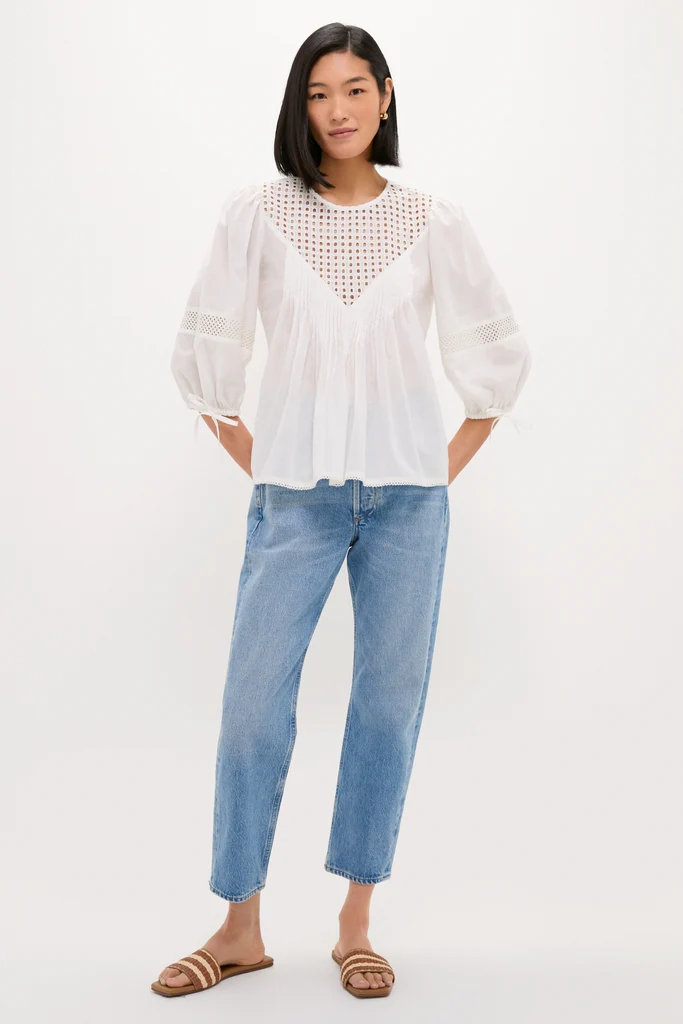 White Bella Blouse - Image 6