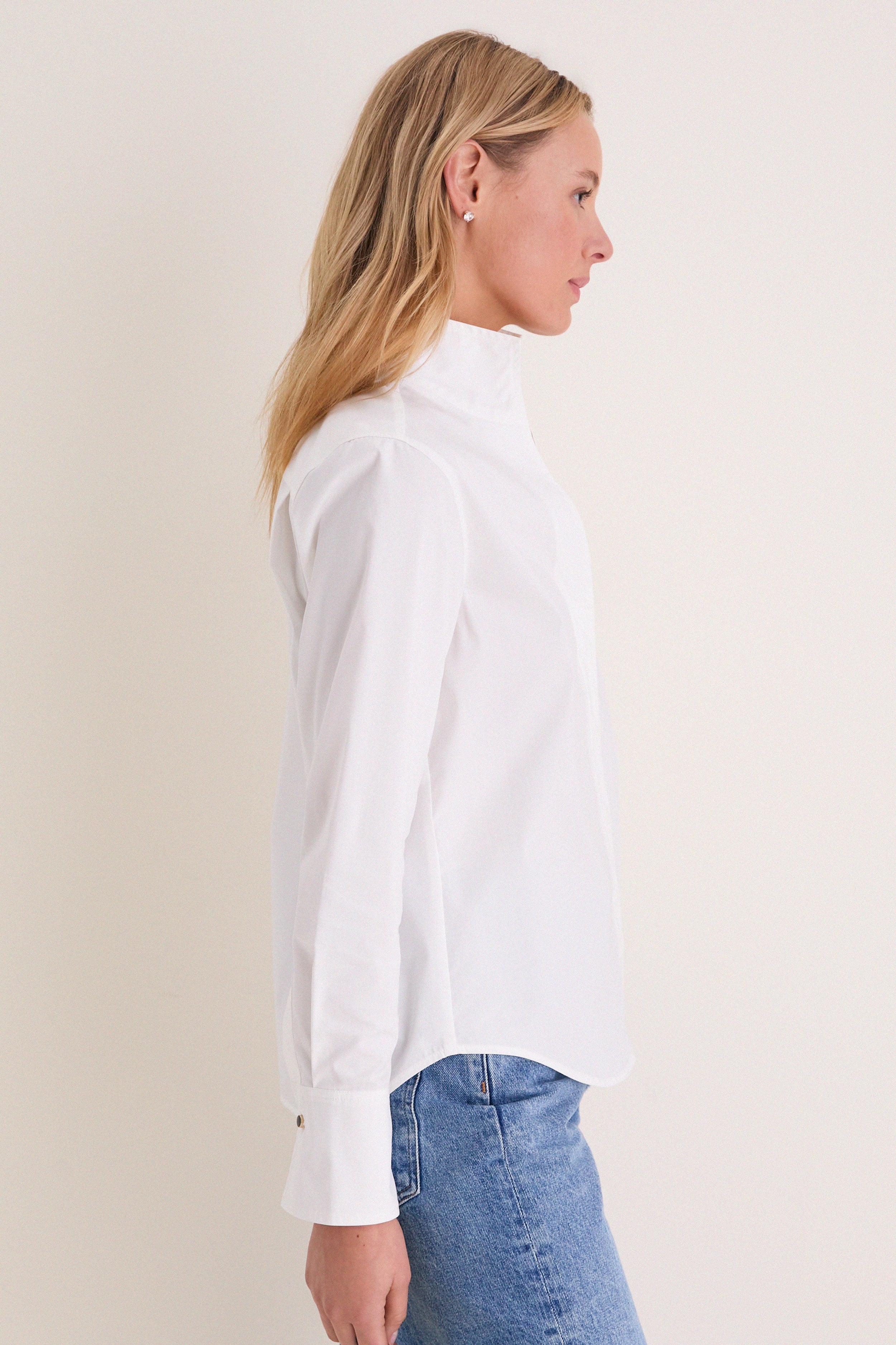 White Bessette Button Down - Image 3
