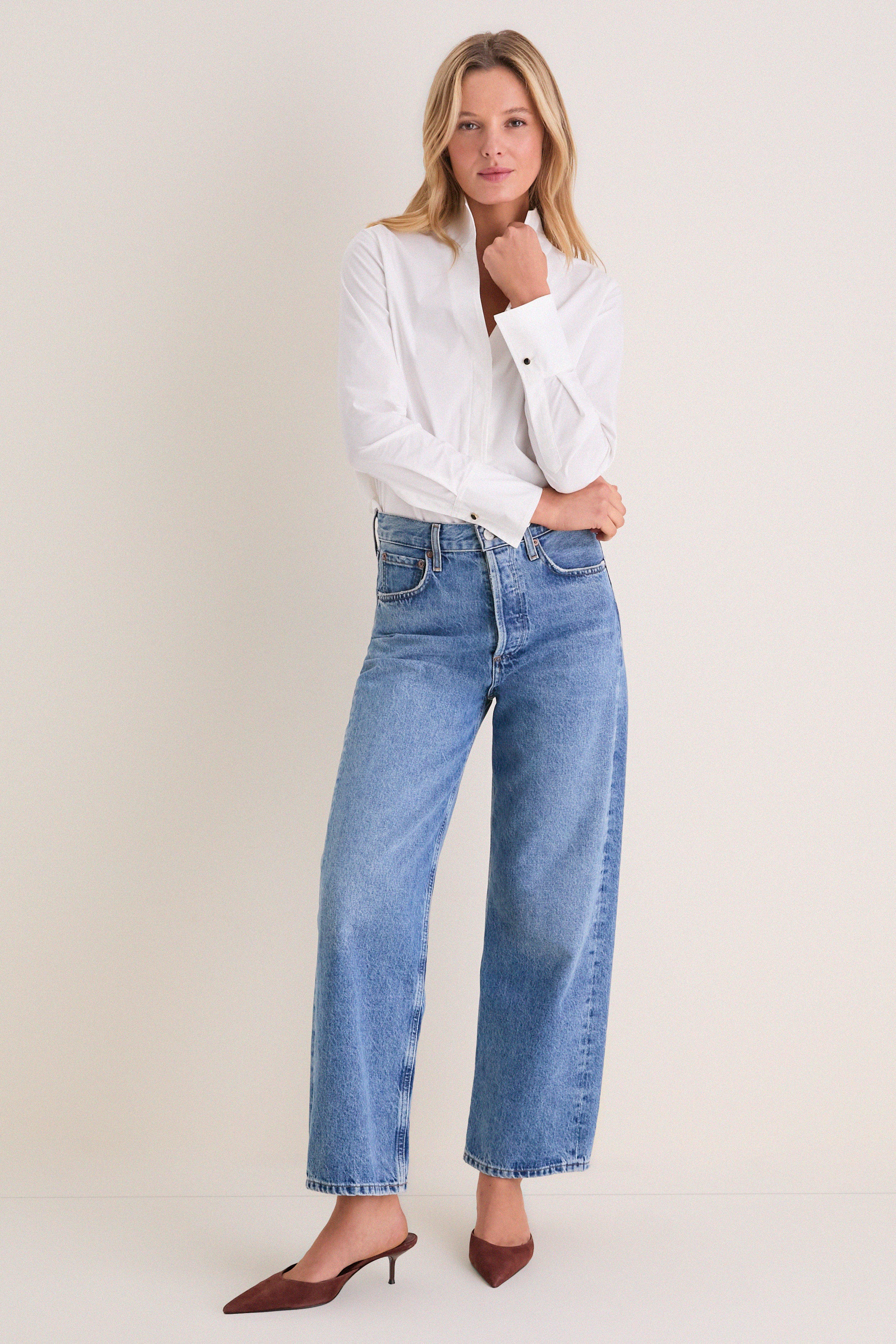 White Bessette Button Down - Image 6