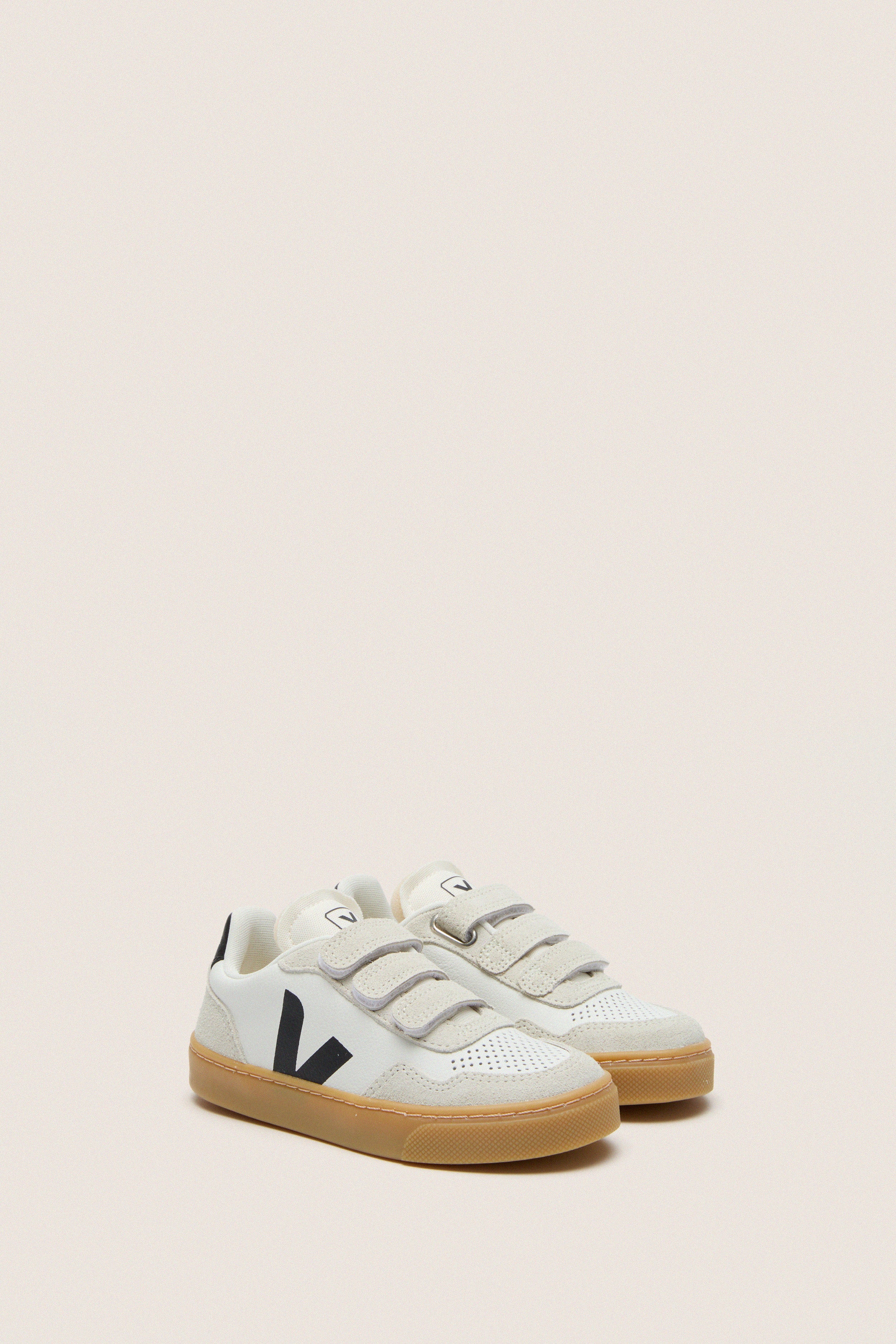 White Black Natural Small V-90 Sneakers - Image 2