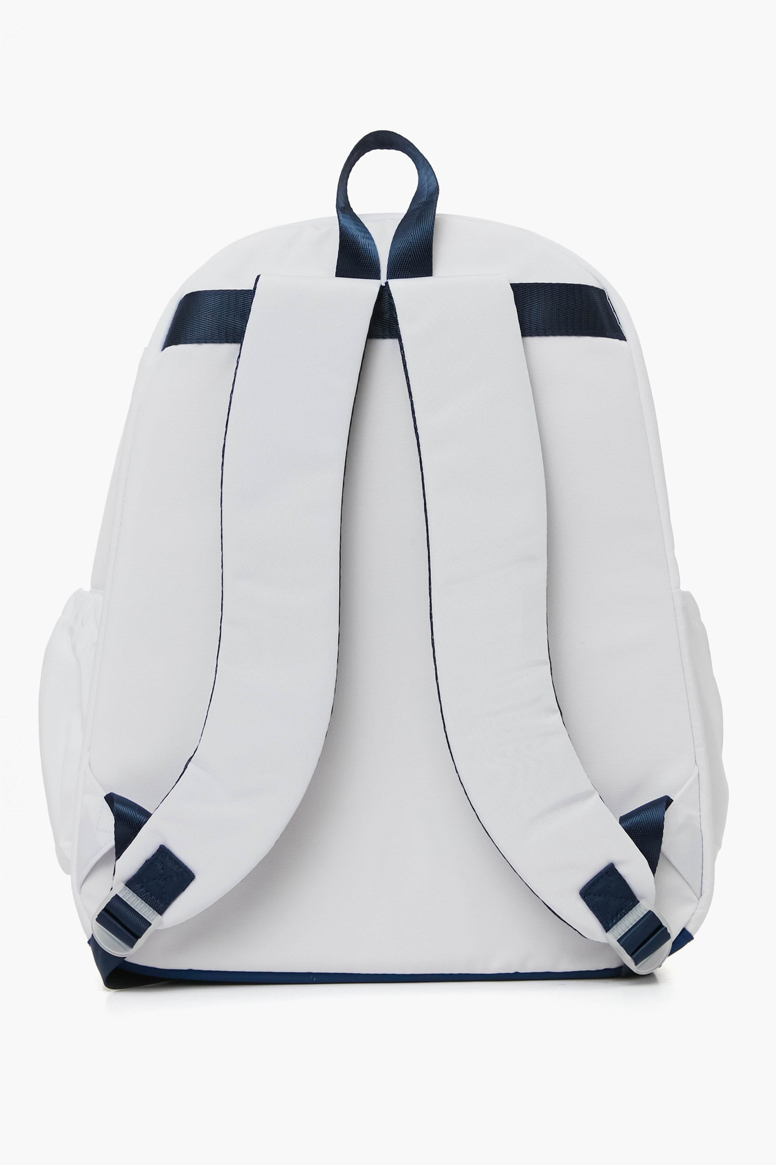 White Courtside Tennis Backpack - Image 4