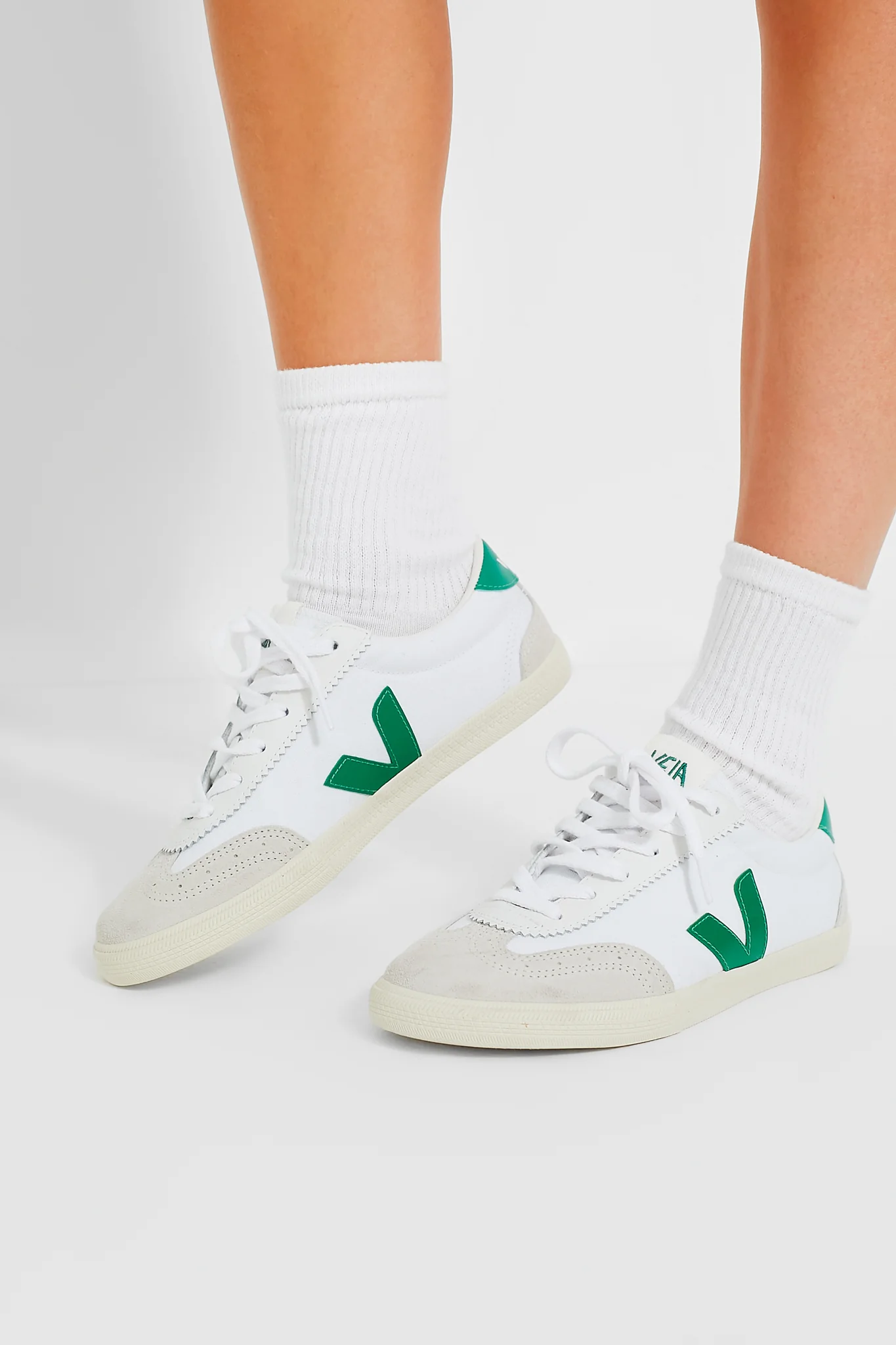 White Emeraude Volley Sneakers - Image 3
