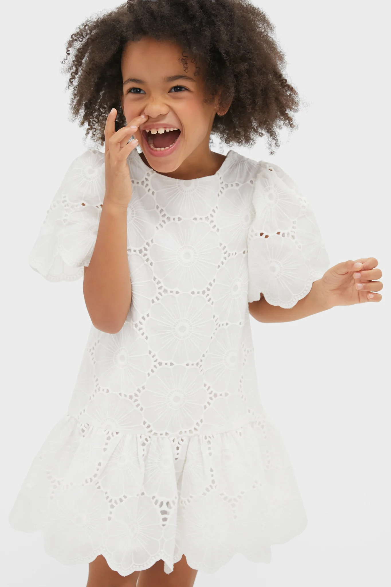 White Eyelet Dress - Image 4