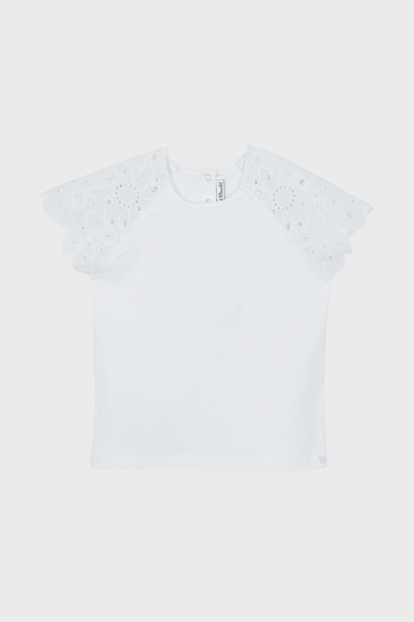 White Eyelet Sleeve Blouse - Image 5