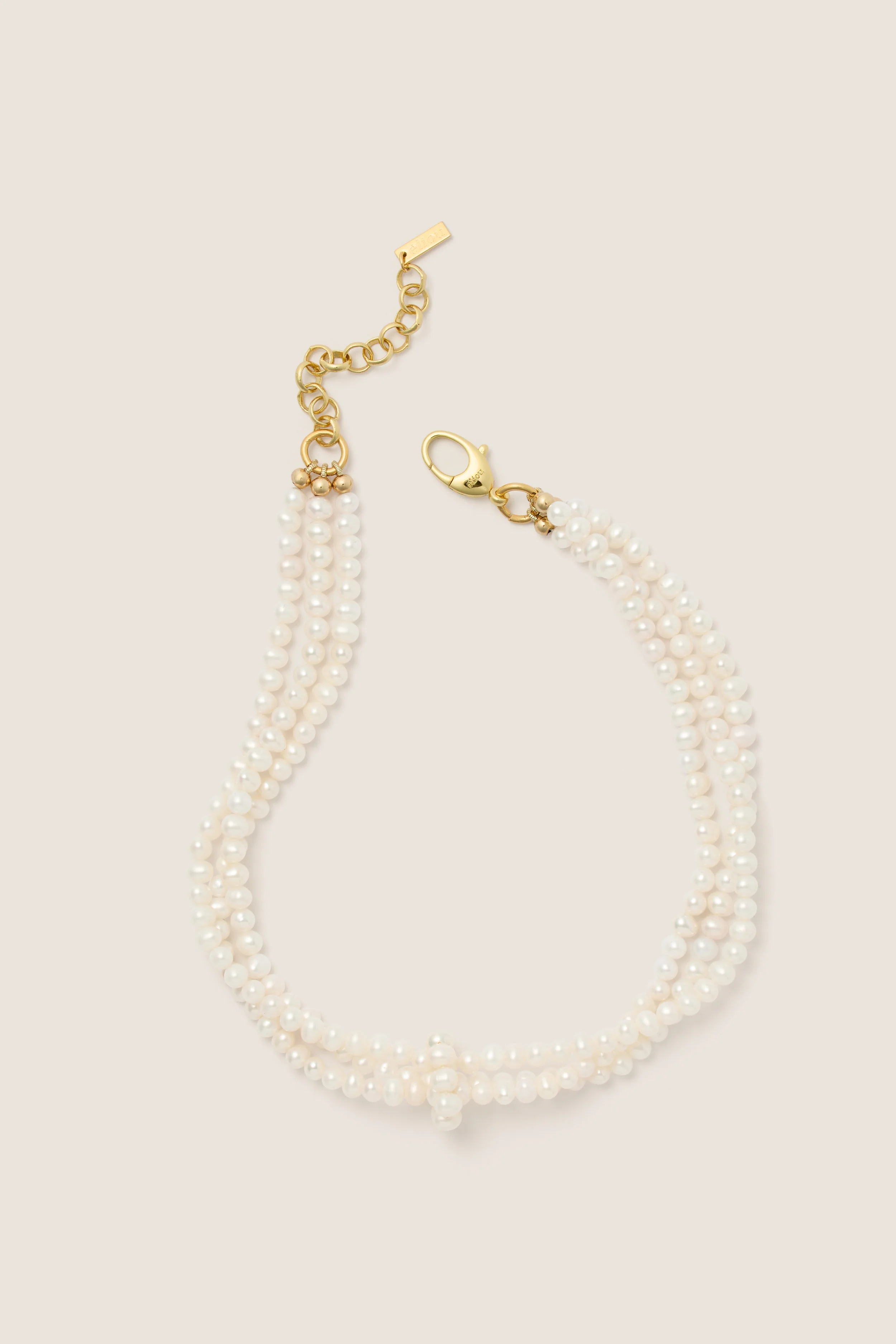 White Freshwater Pearl Dalia Necklace