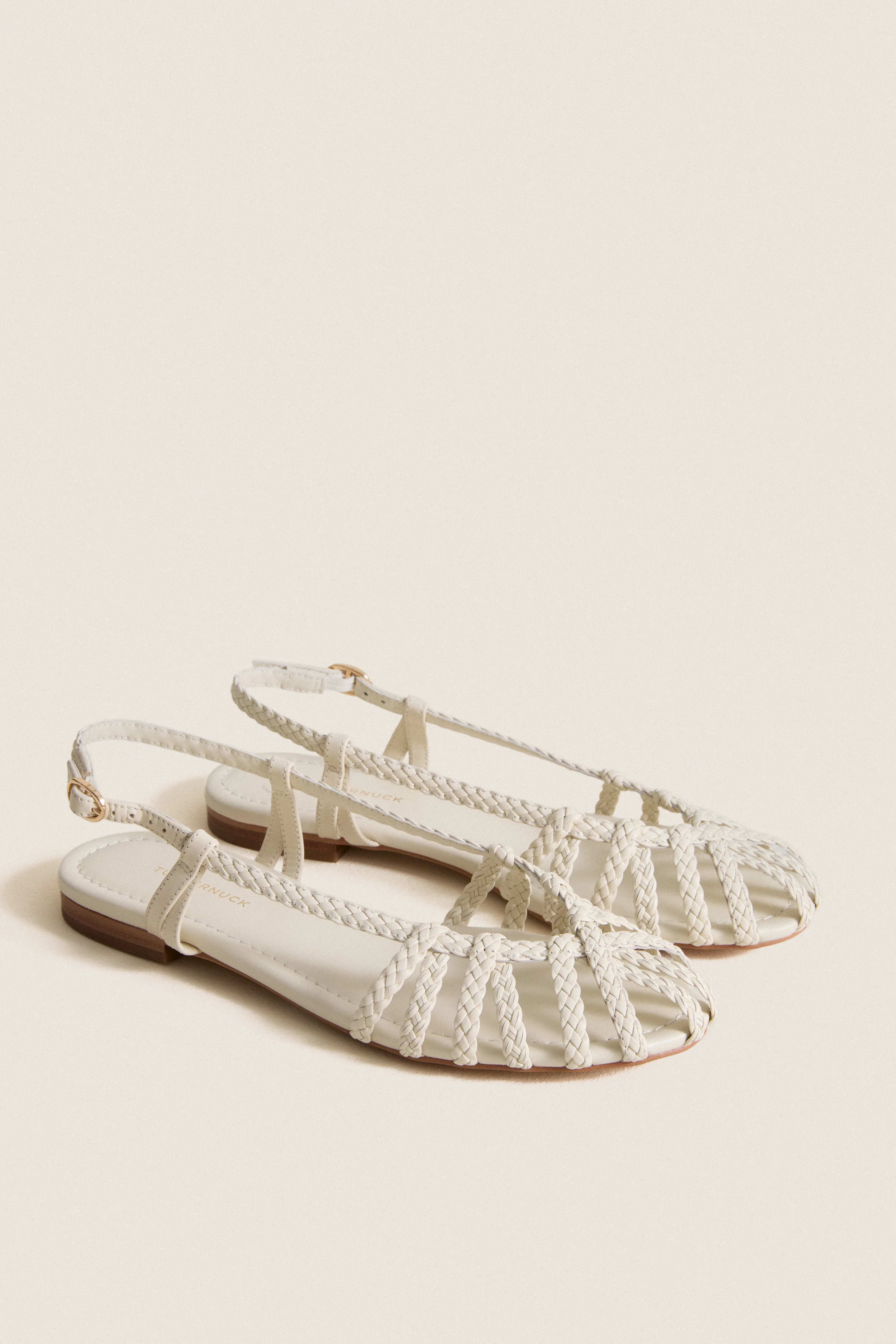 White Leather Anabel Sandals - Image 4