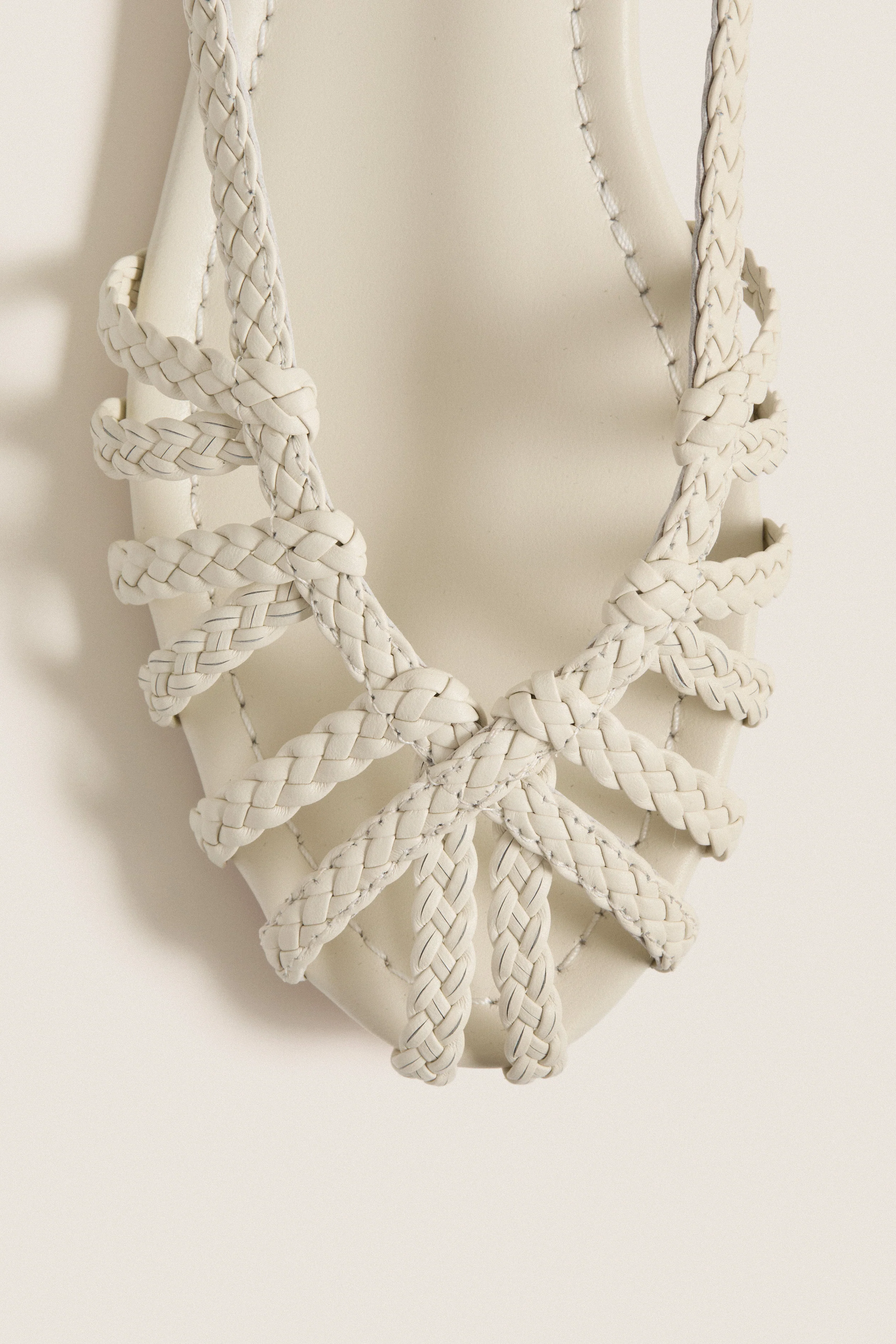 White Leather Anabel Sandals - Image 5