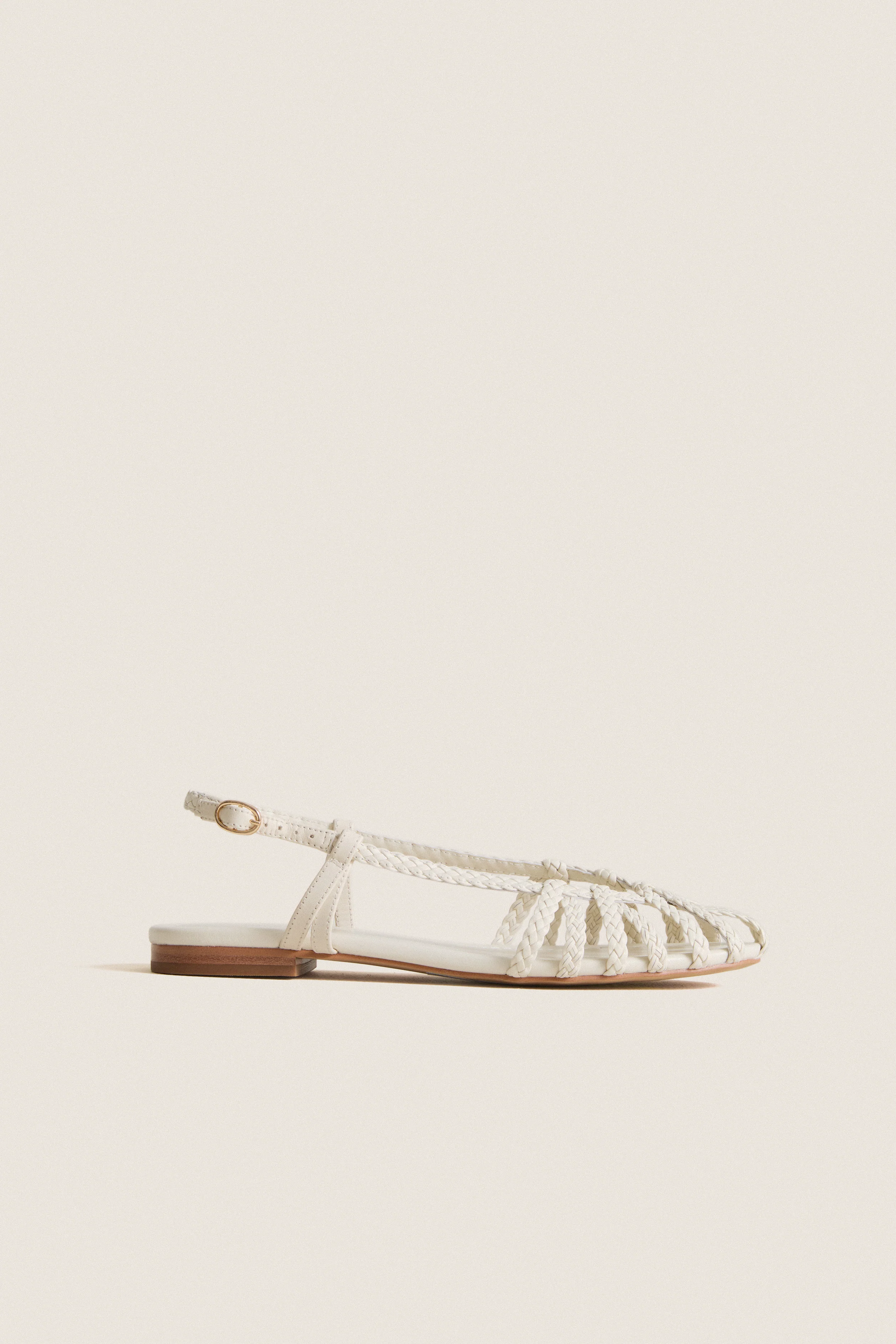 White Leather Anabel Sandals - Image 6