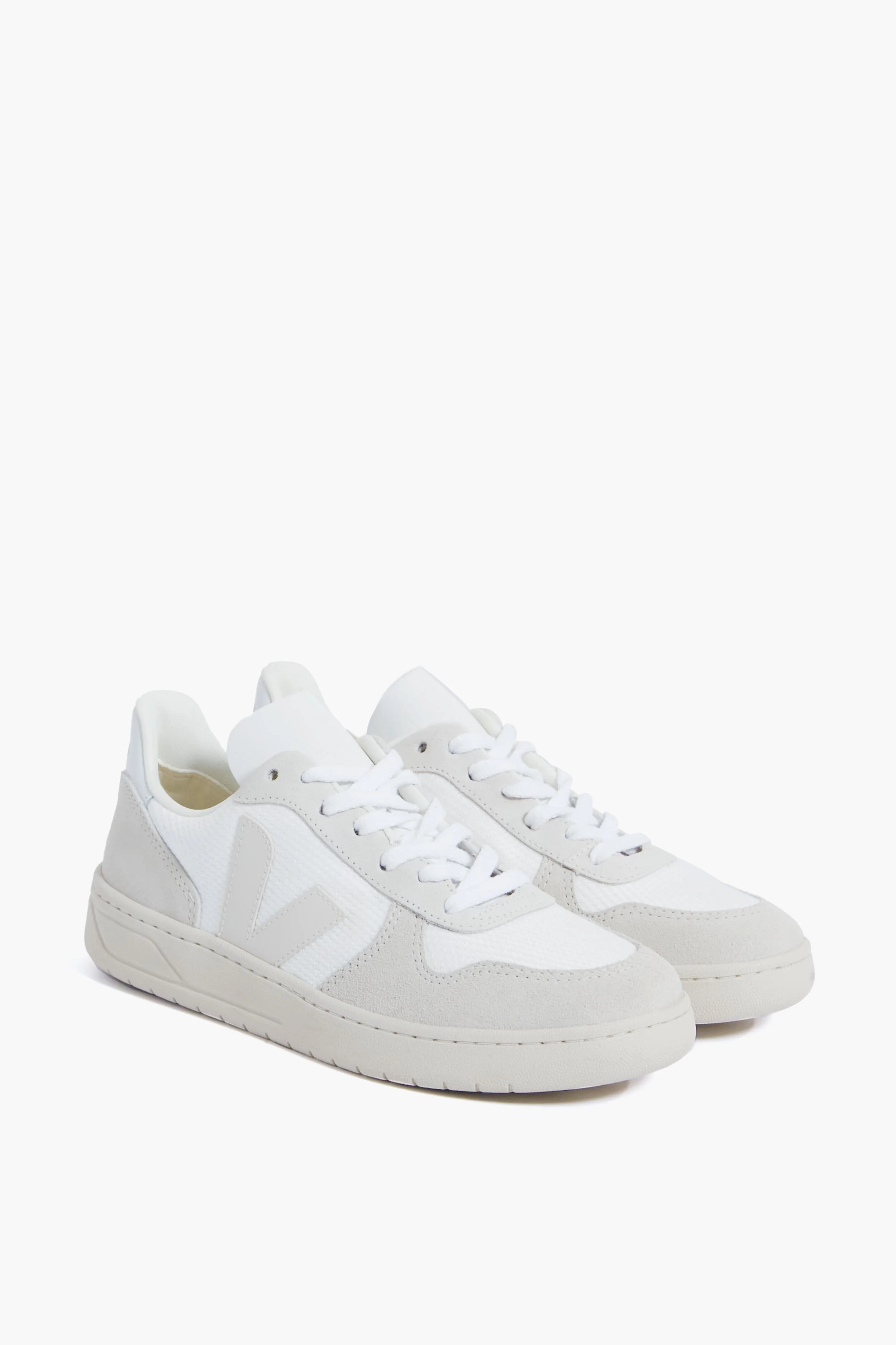 White Natural Pierre V-10 Sneakers - Image 4