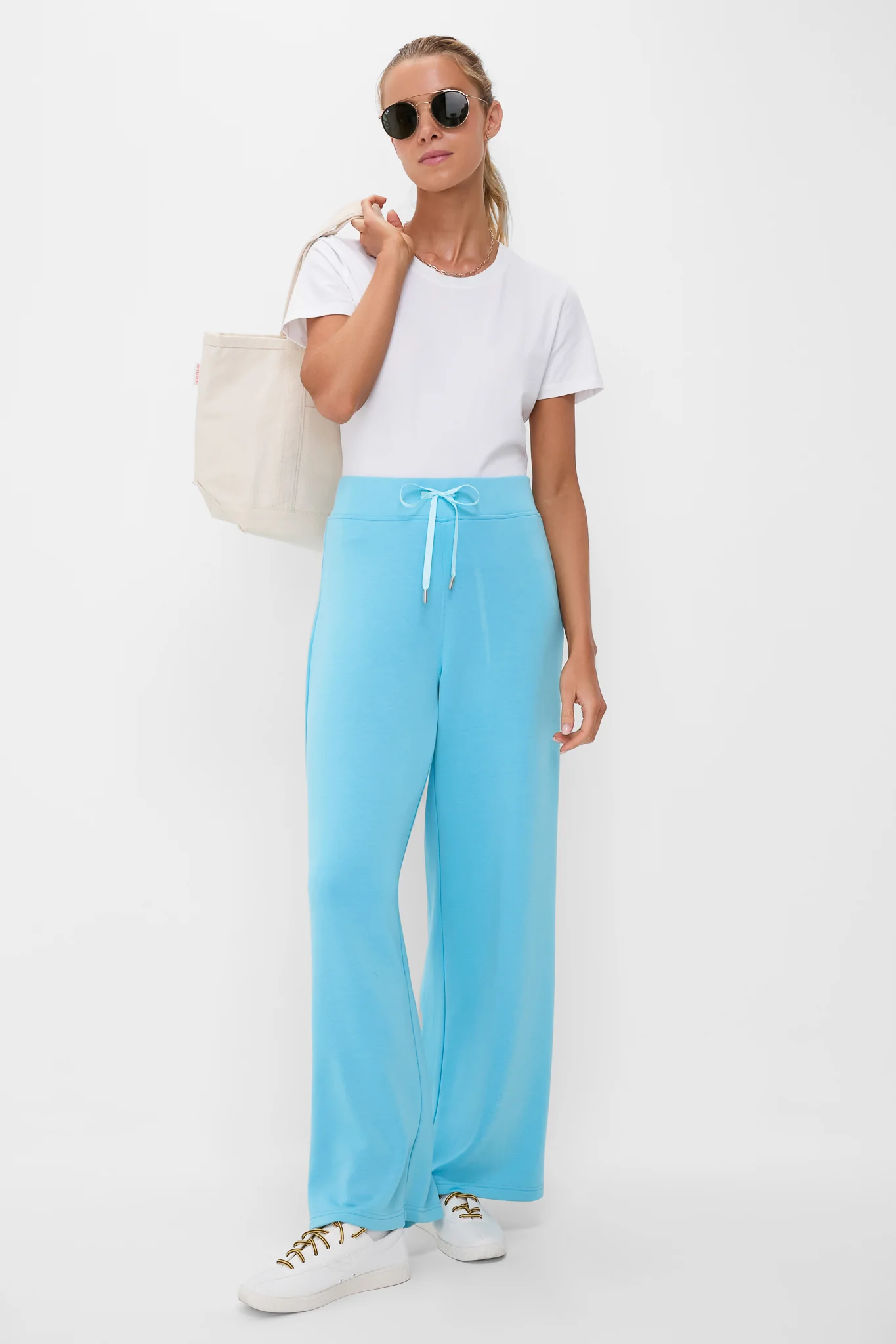 White Performance Cotton Jocelyn Tee - Image 7