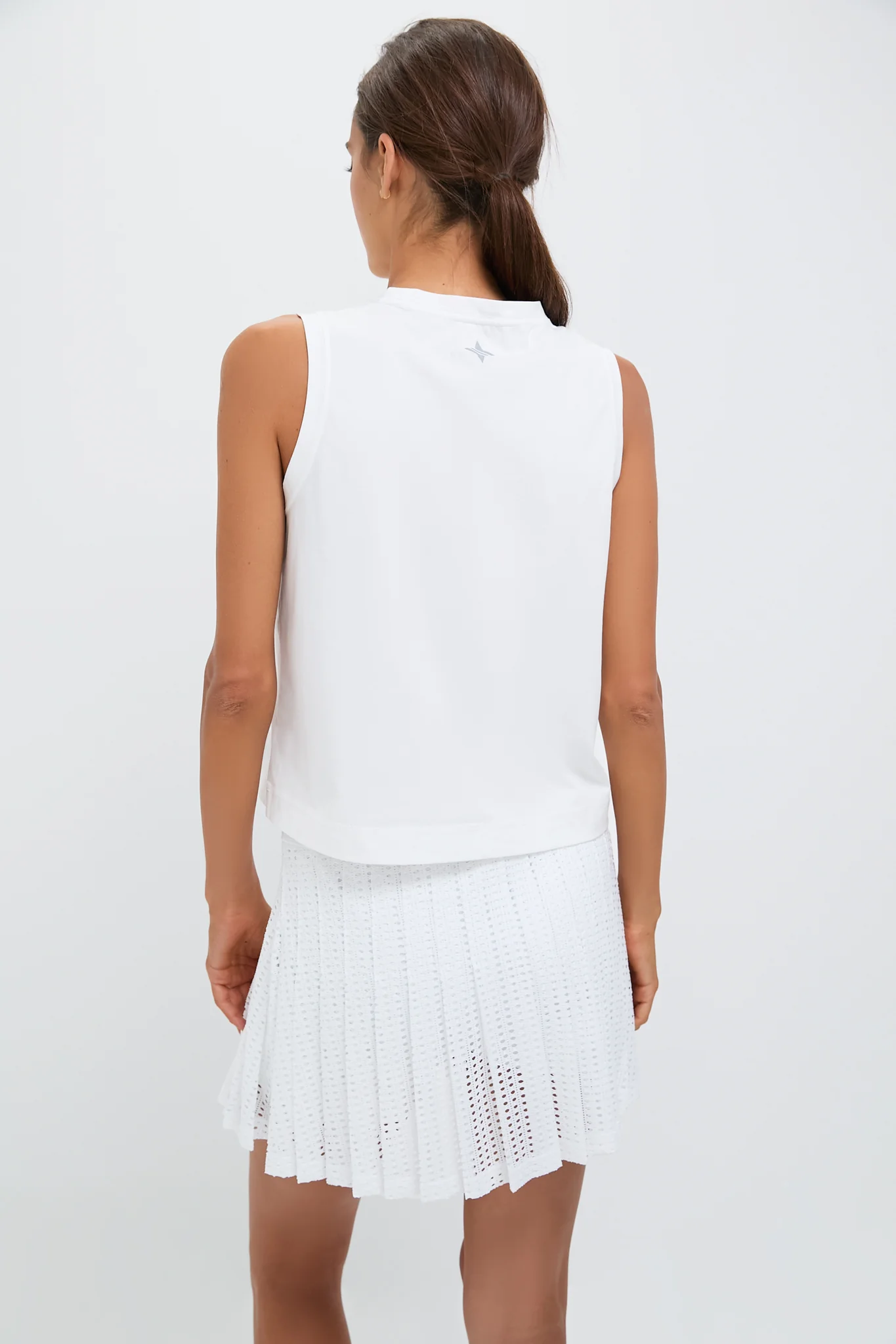 White Performance Cotton Sasha Tank - Image 4