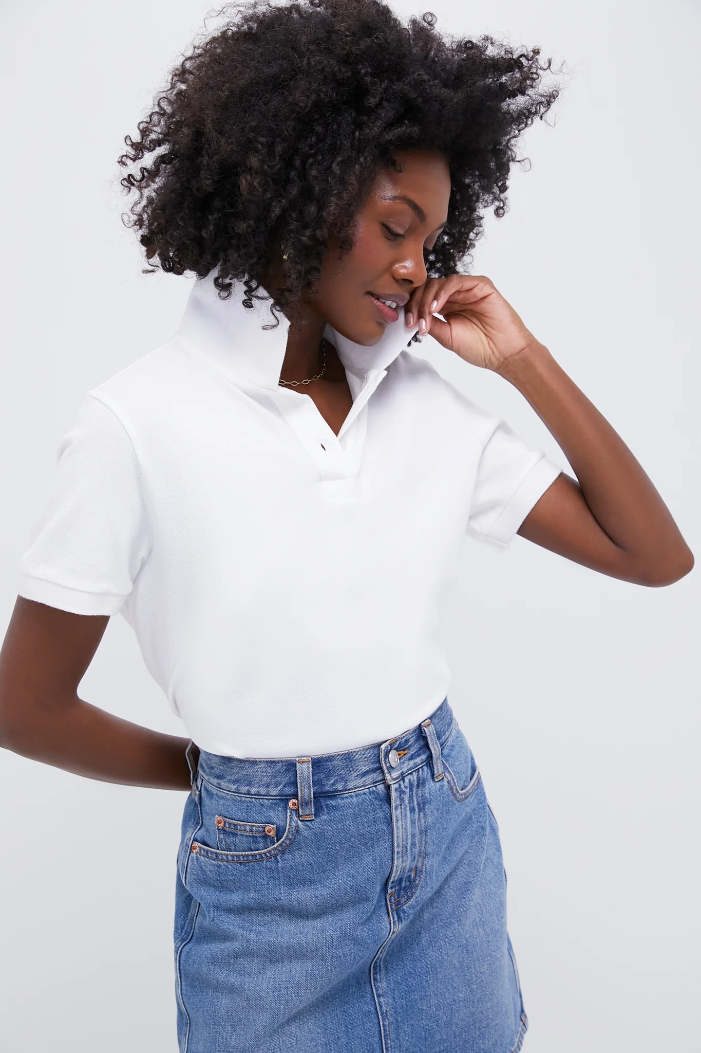 White Pique Murray Classic Polo - Image 2