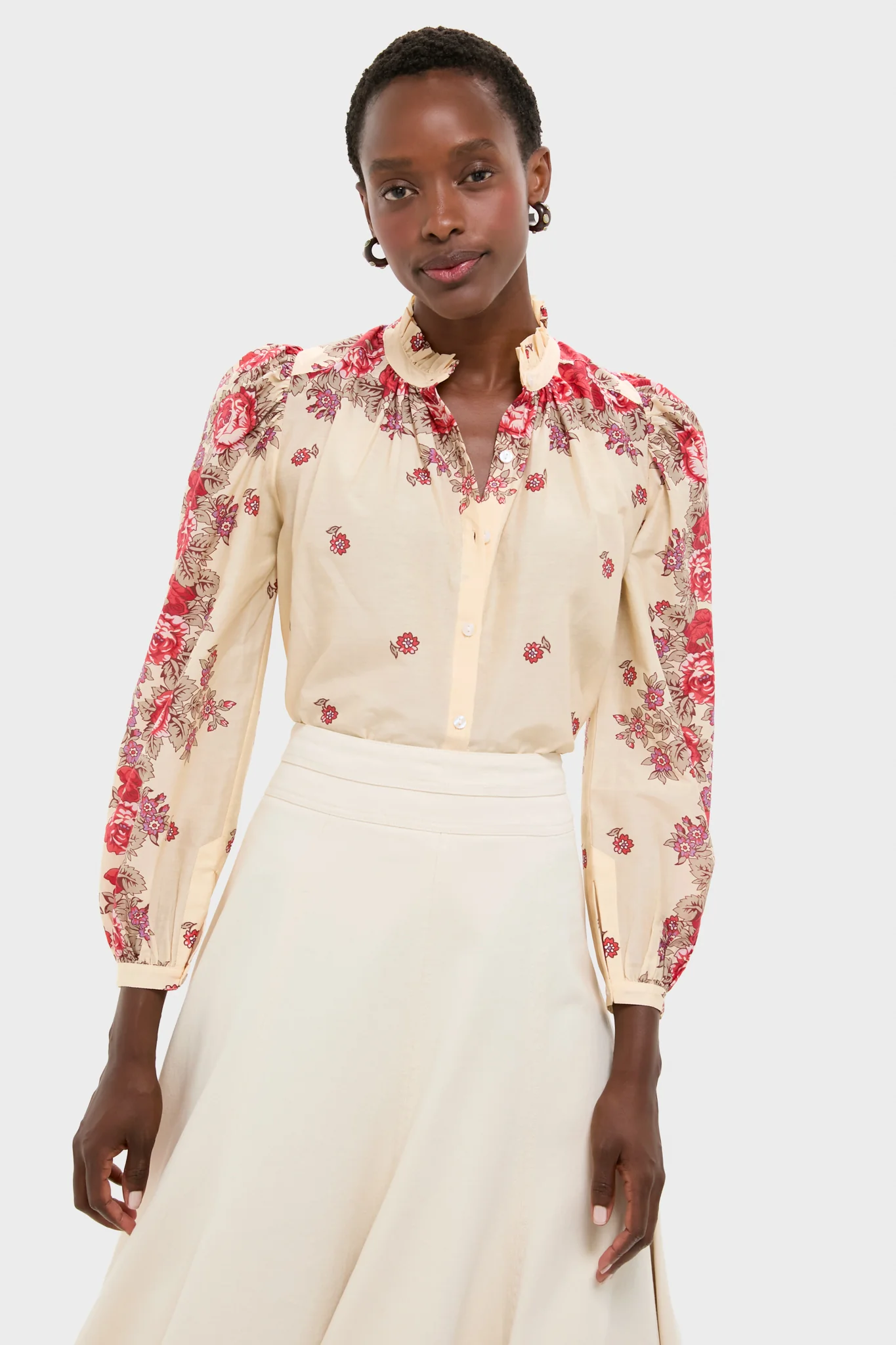 White Rosebush Annabel Shirt