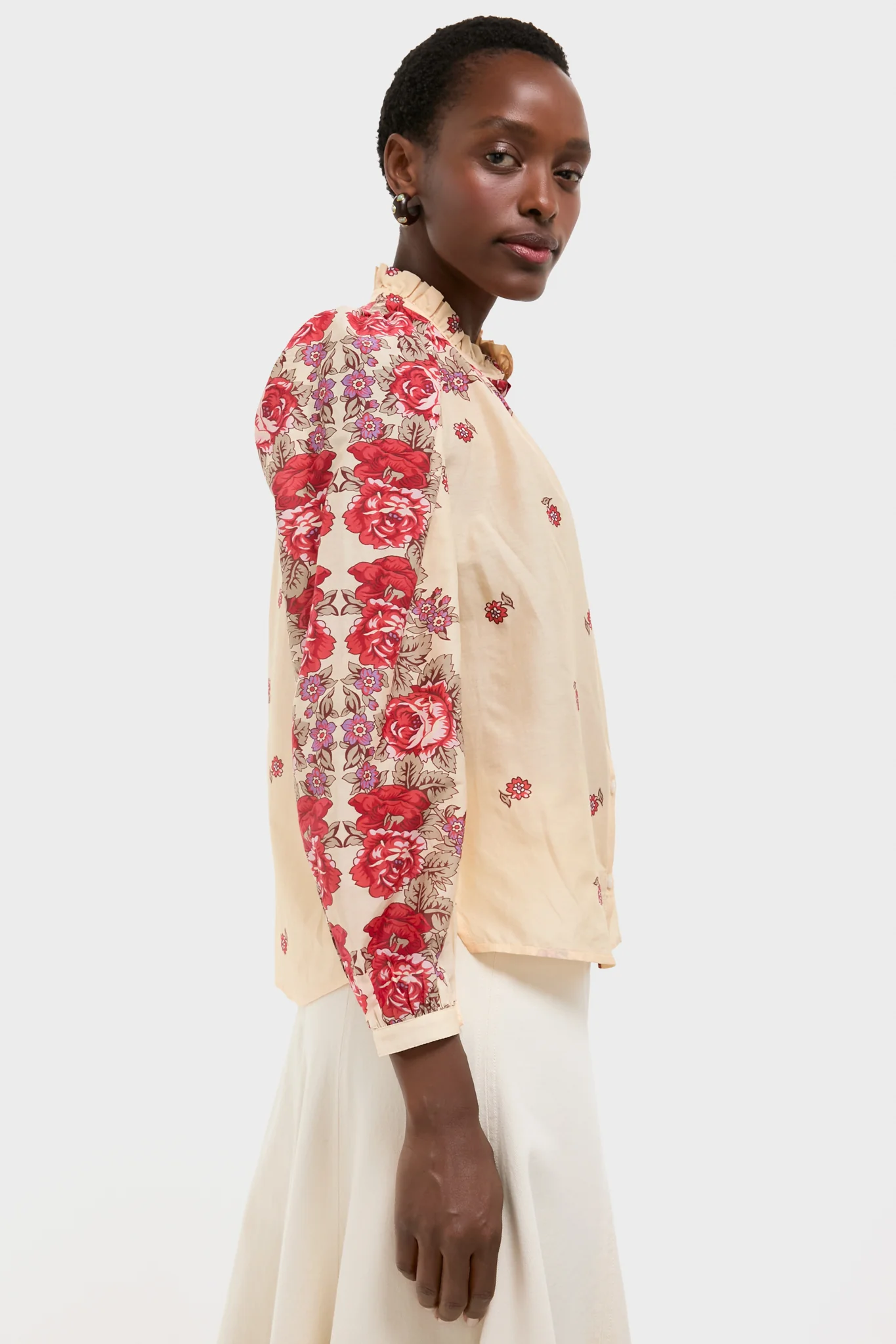 White Rosebush Annabel Shirt - Image 3