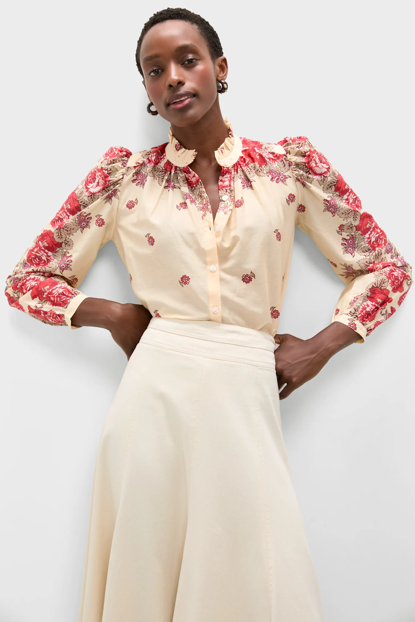 White Rosebush Annabel Shirt - Image 5