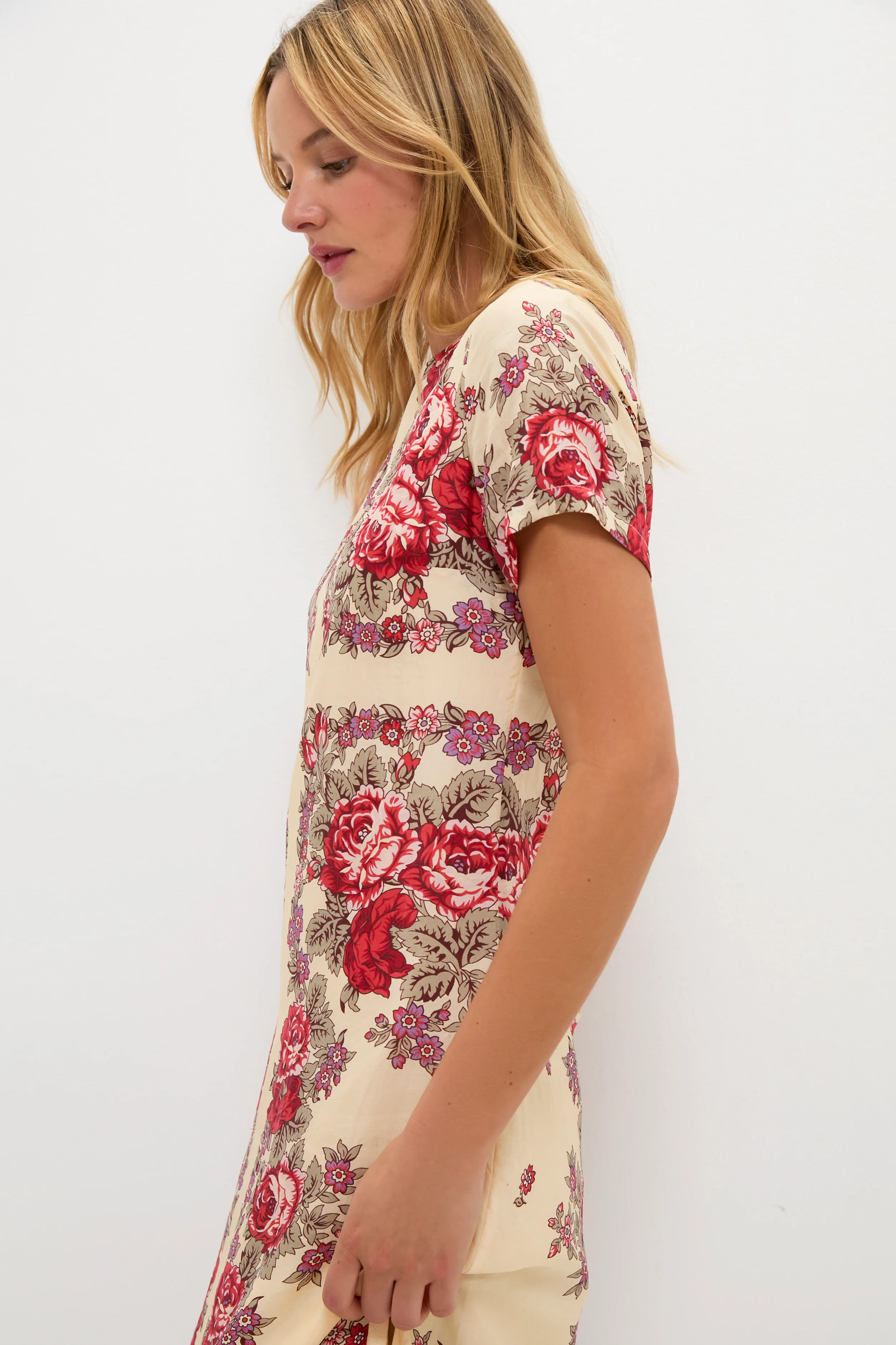 White Rosebush Preeti Silk Dress - Image 5