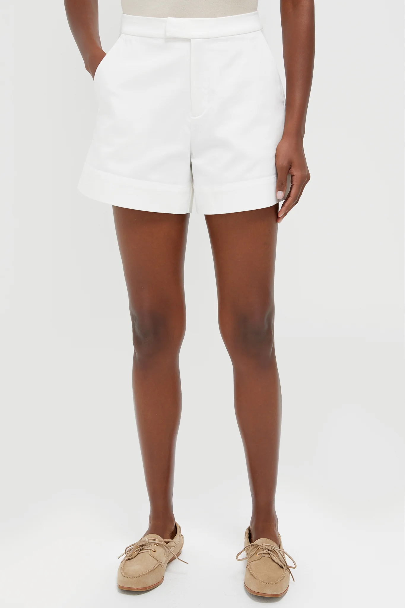White Ruth Shorts