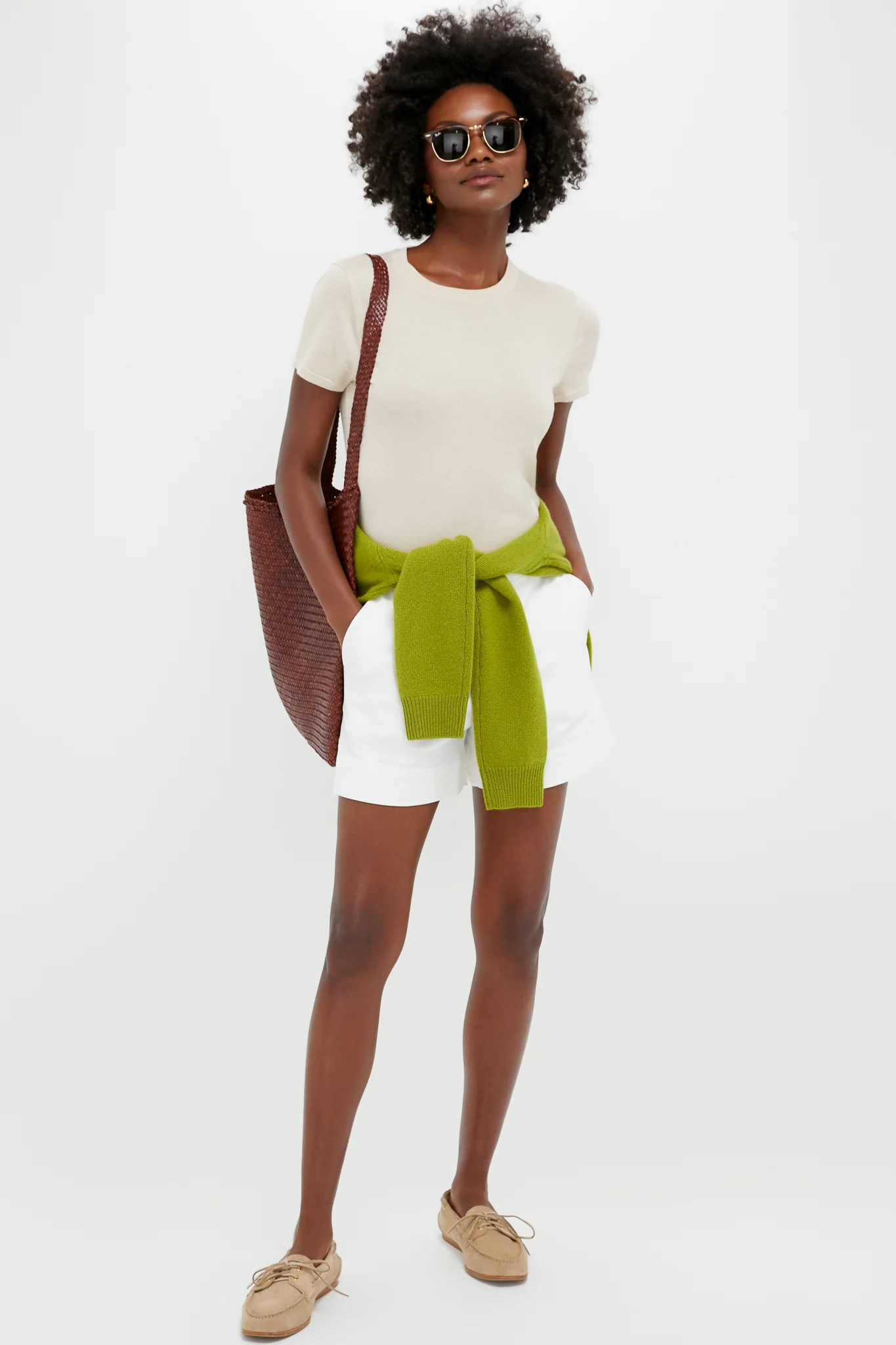 White Ruth Shorts - Image 2