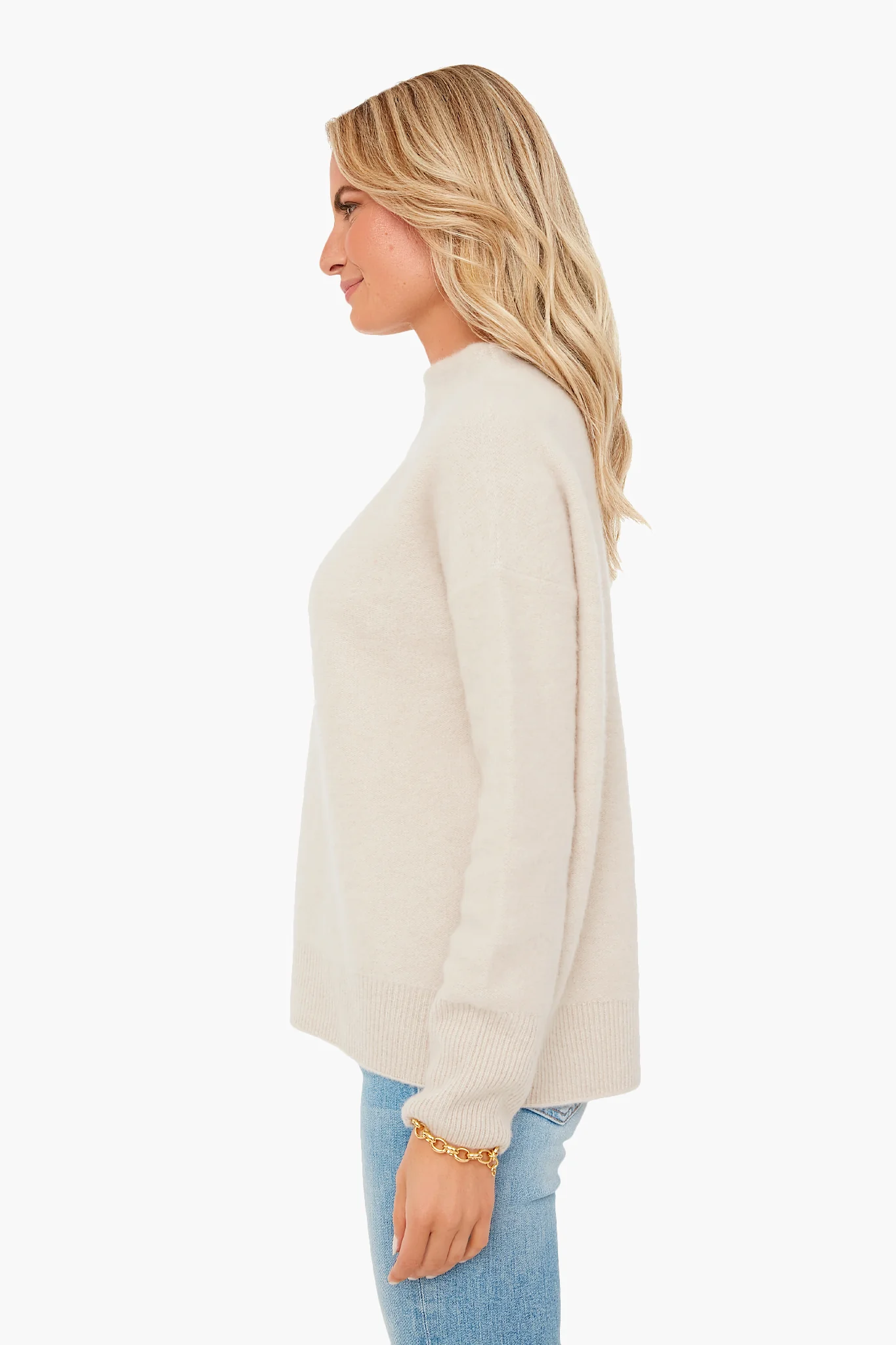 White Sand Boiled Funnel Neck Pullover - Image 3