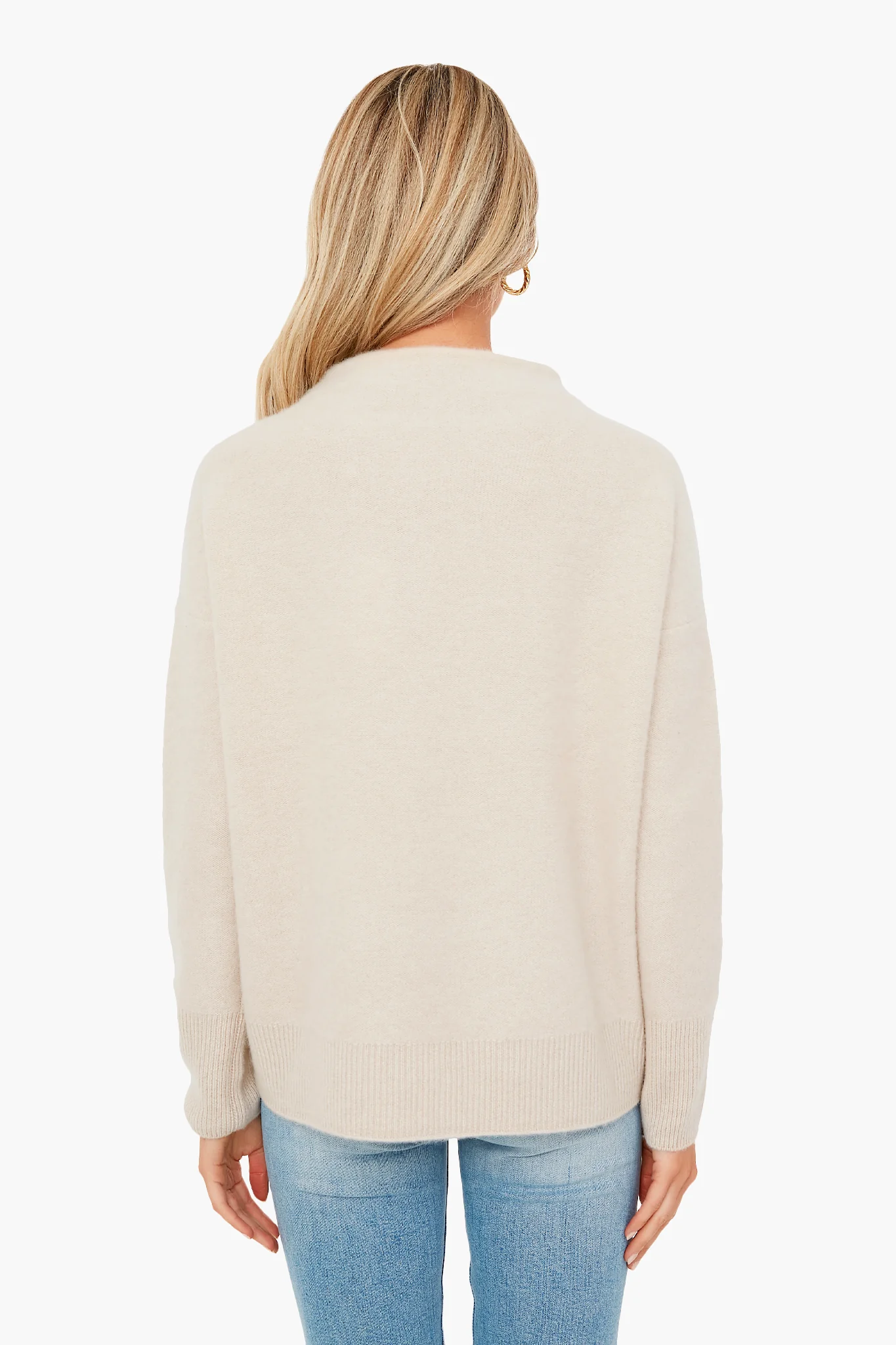 White Sand Boiled Funnel Neck Pullover - Image 4